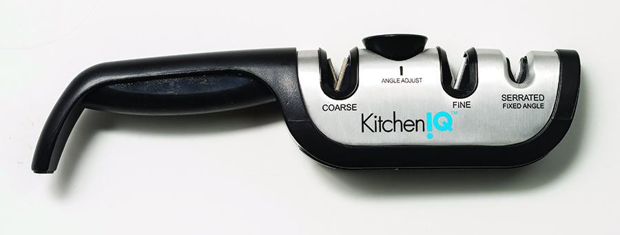 Kitchen IQ by Smith’s Angle Adjust Manual Knife Sharpener, $30
