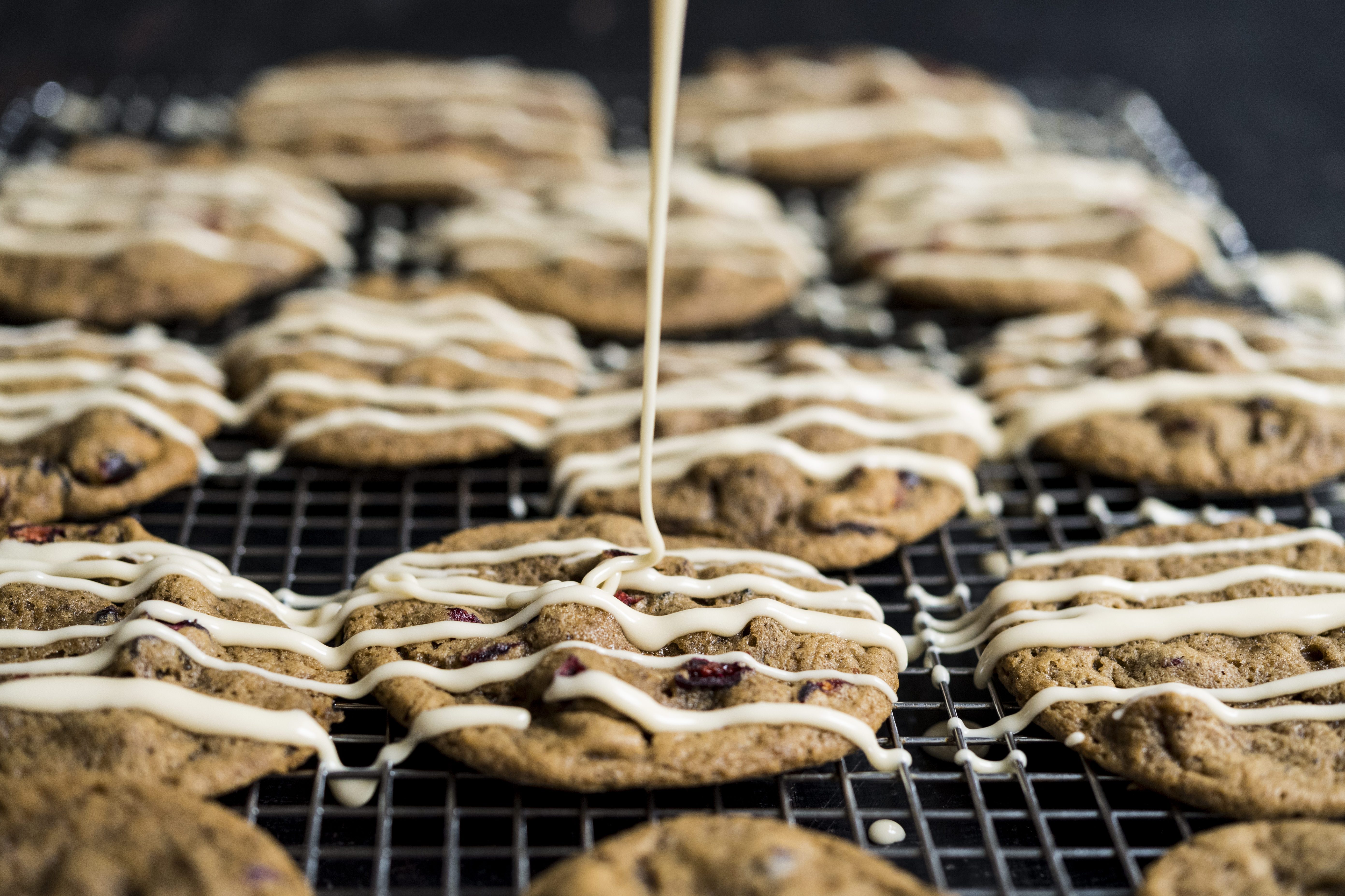 Maple-Glazed Hermits with Cranberry Maple-Glazed Hermits with Cranberry