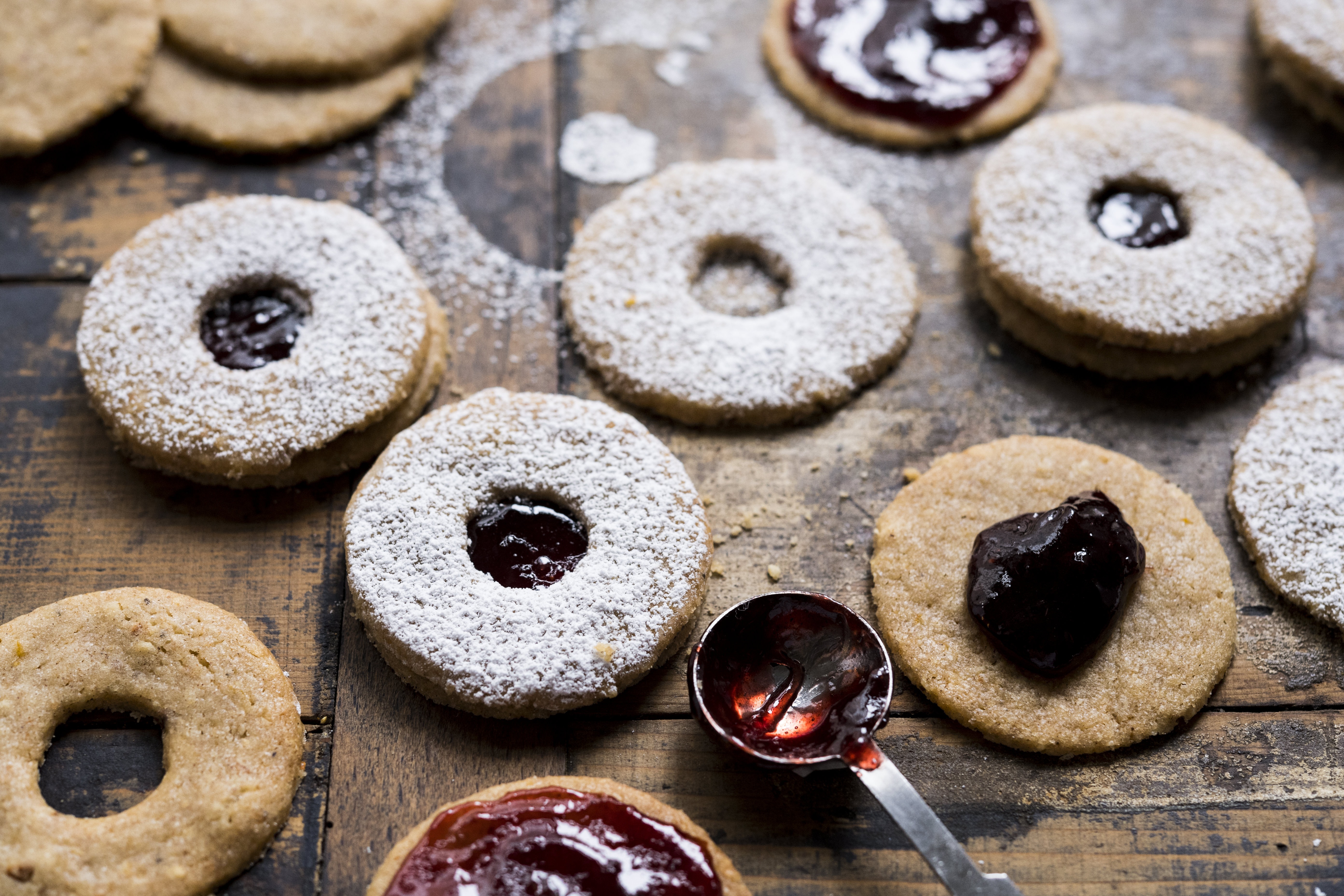 Spiced Citrus-Plum Linzer Cookies Spiced Citrus-Plum Linzer Cookies