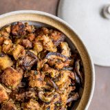 Easy Oven Baked Mushroom Herb Stuffing