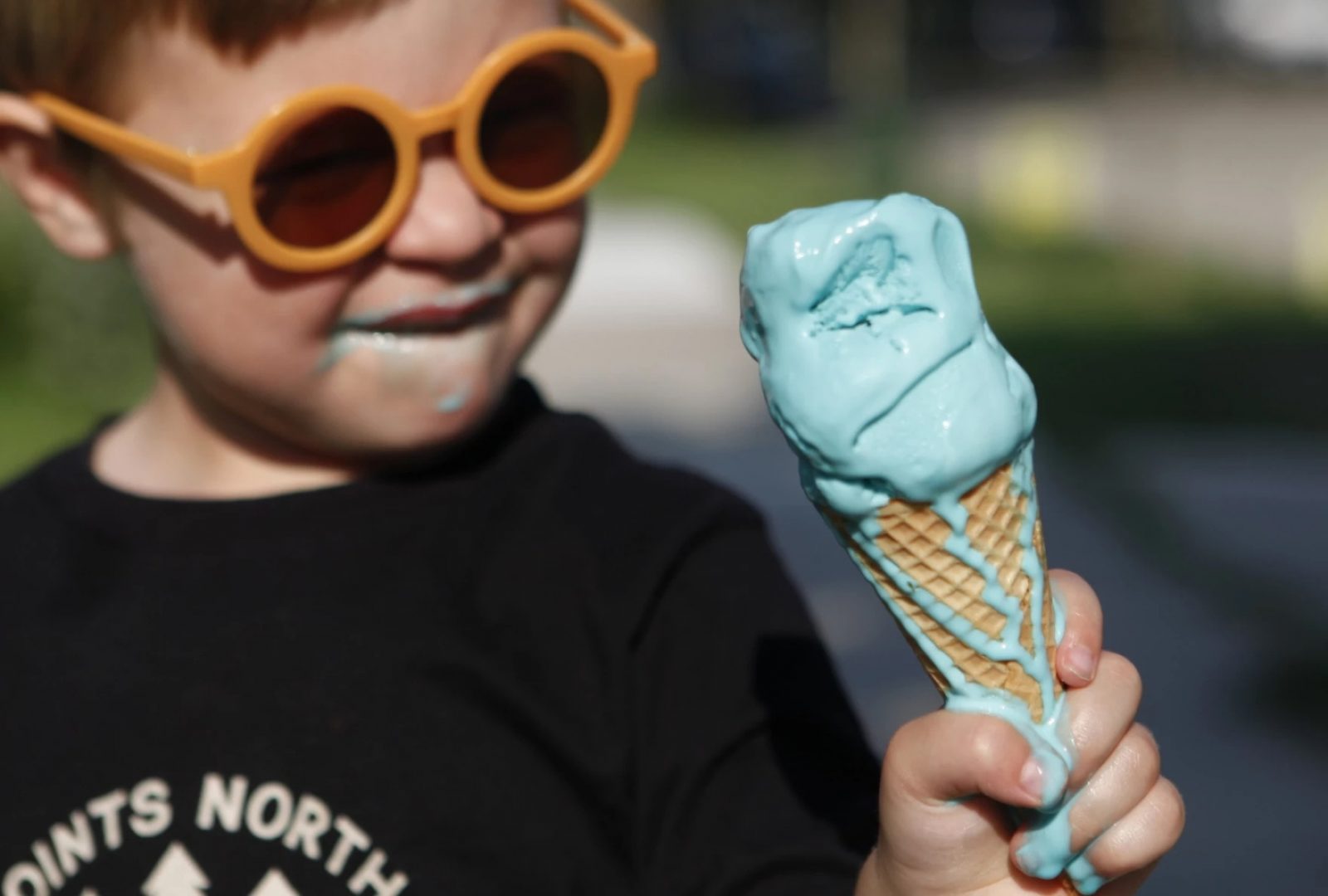 Blue ice cream