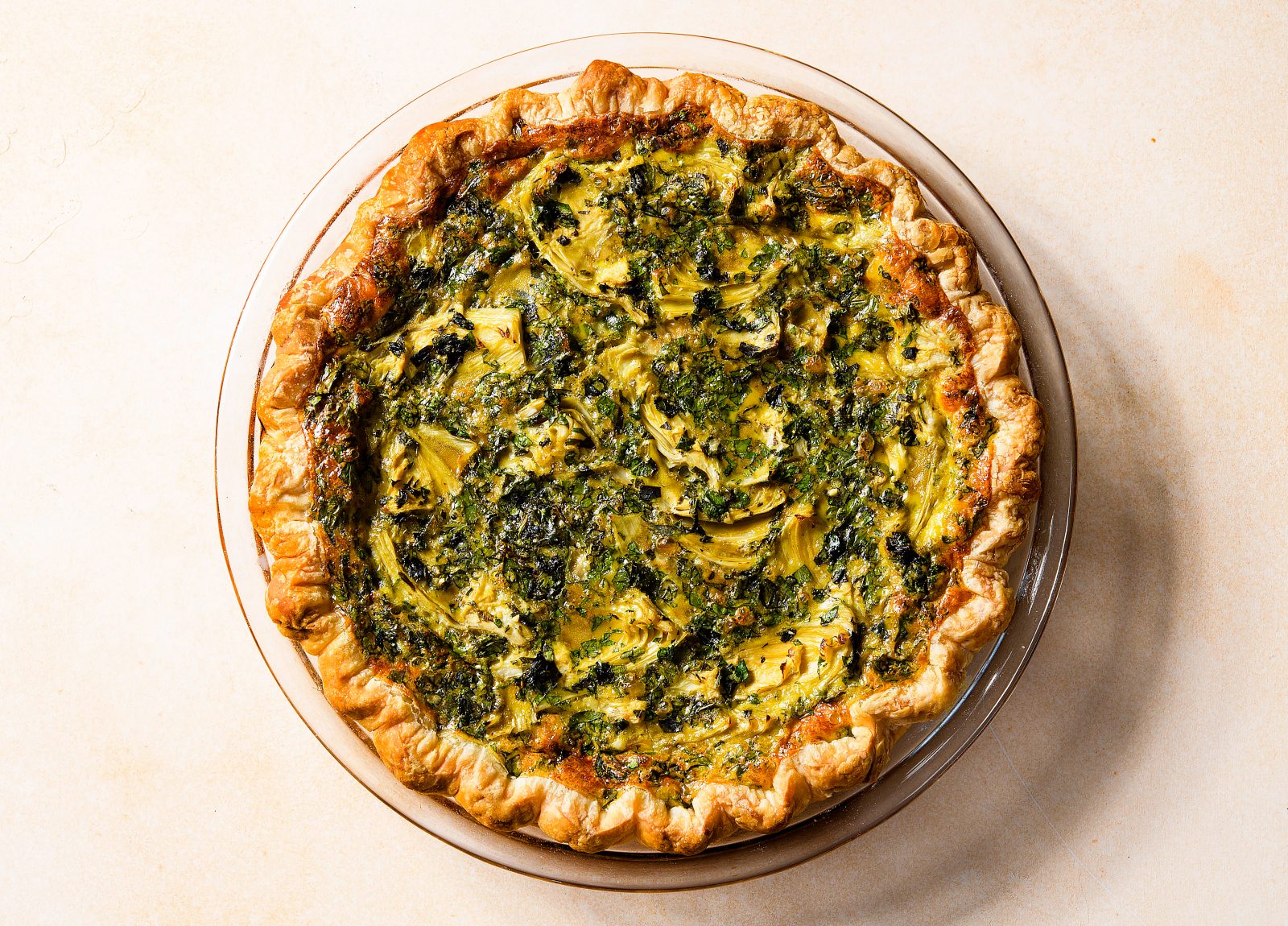 Artichoke Tart Gouda Herbs