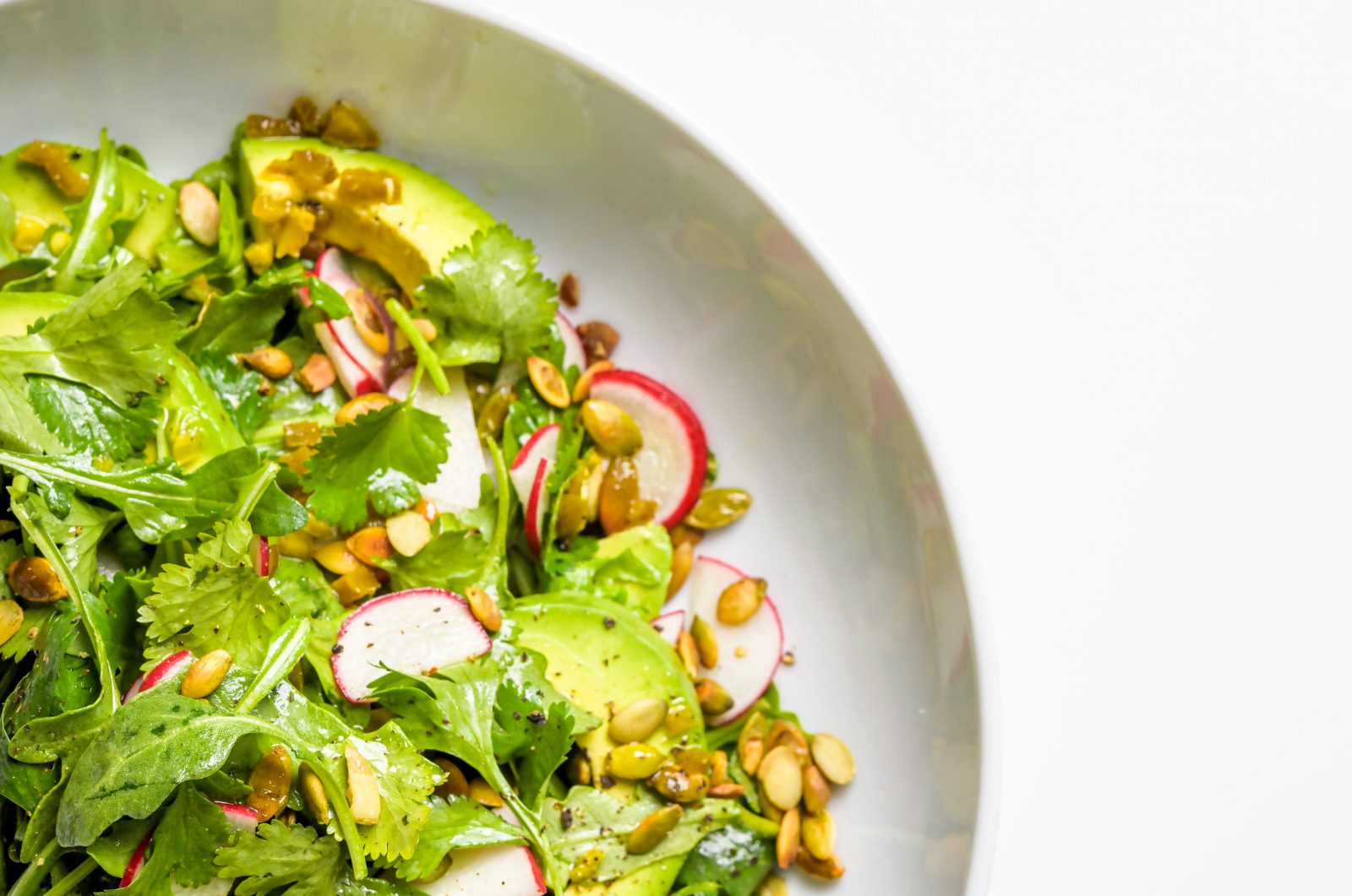 Arugula Avocado Salad Jalapeno Vinaigrette