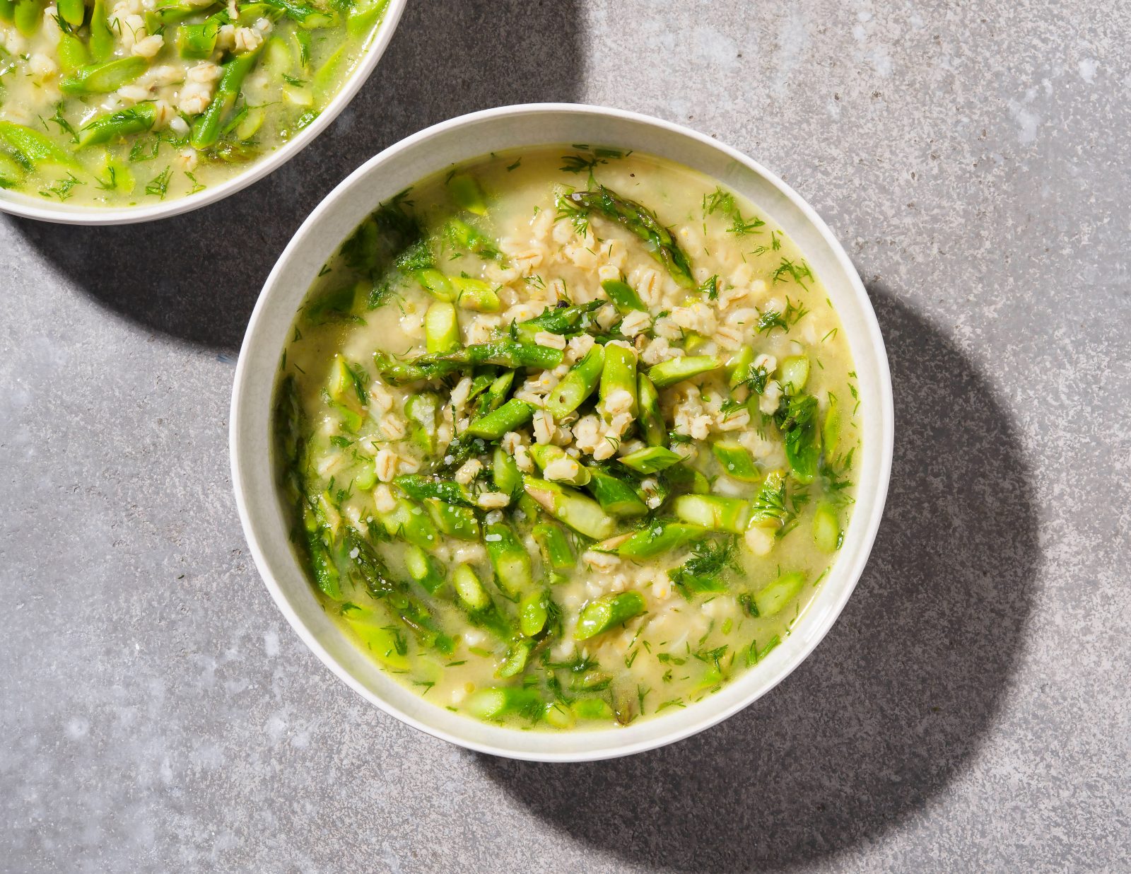 Asparagus Barley Soup Lemon Dill