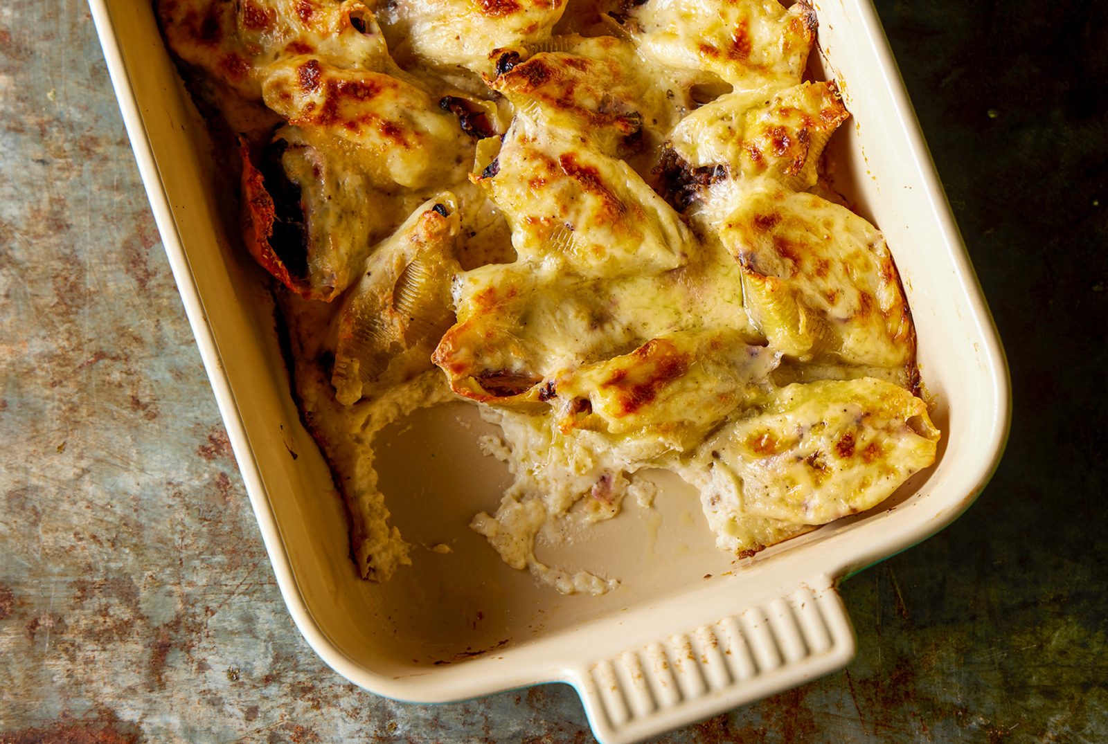 Baked Stuffed Shell Radicchio Sausage