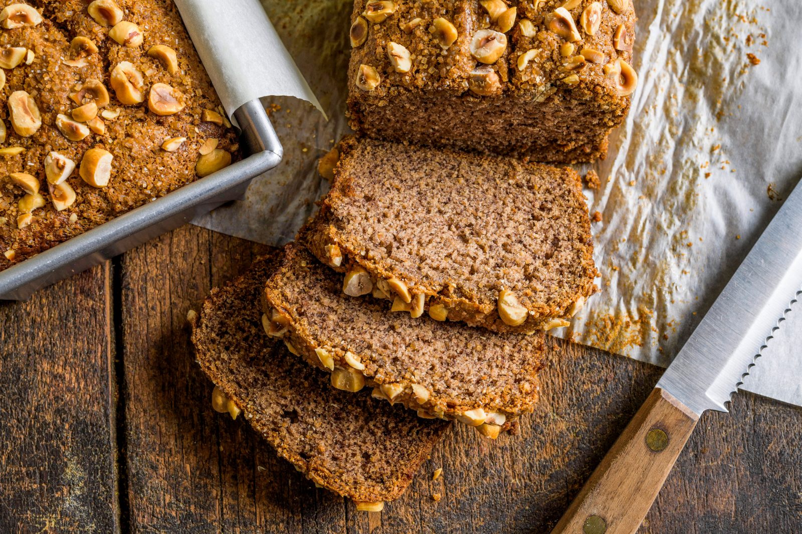 Banana Hazelnut Bread