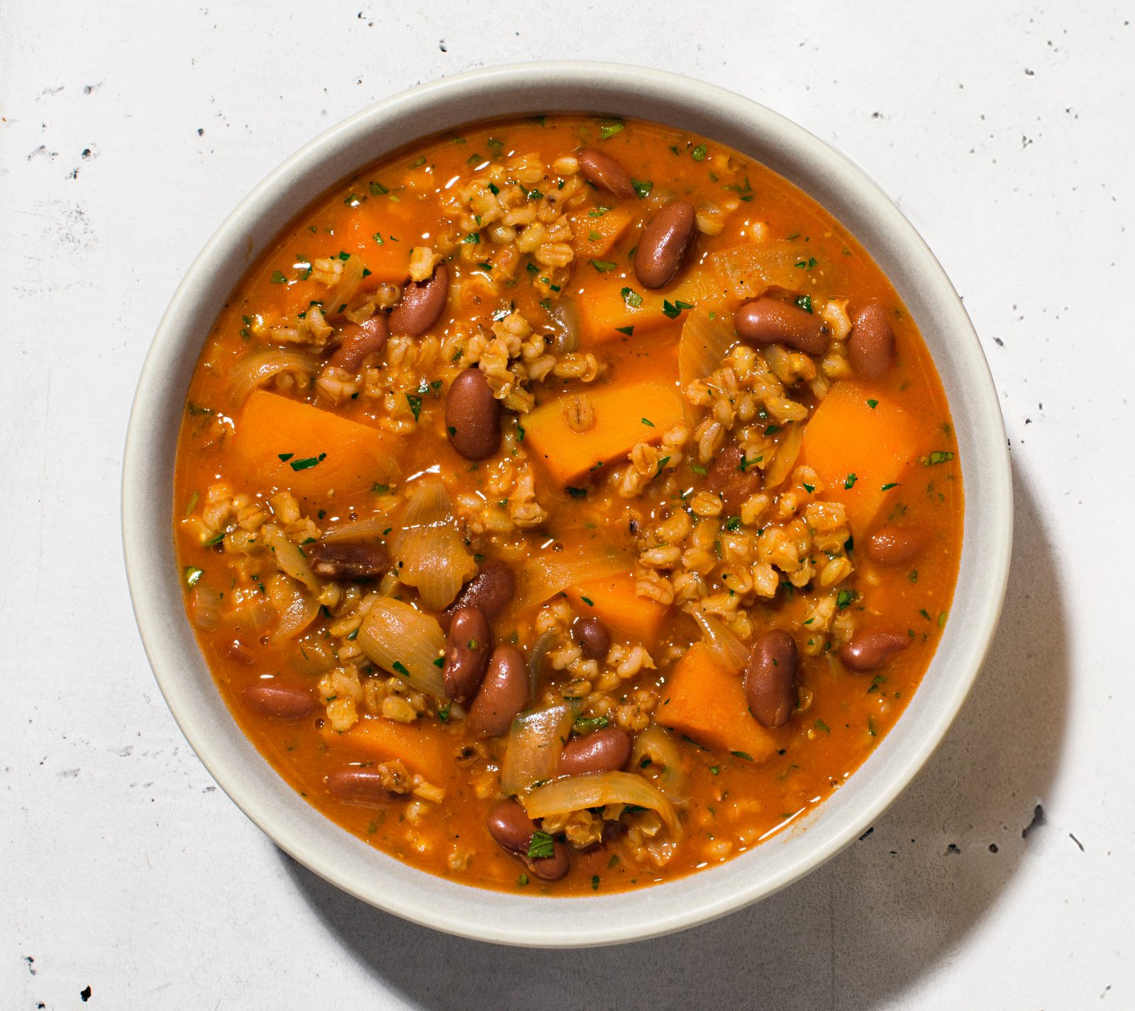 Barley Bean Butternut Stew