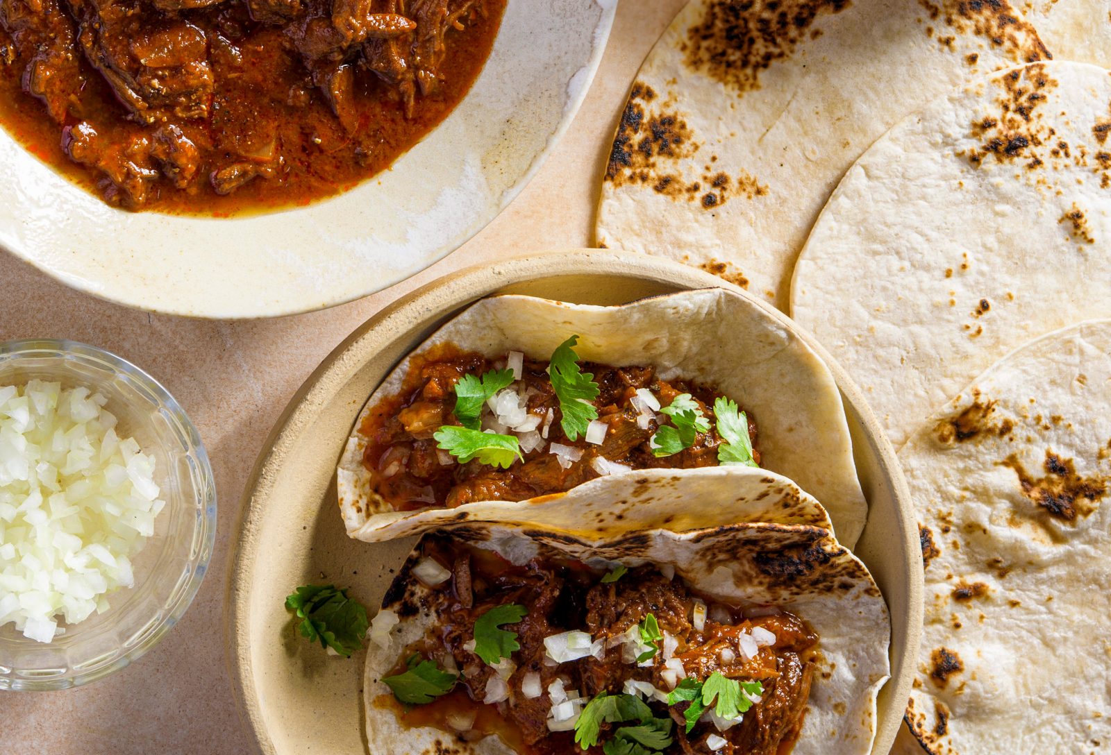 Beef Chile Colorado Tacos