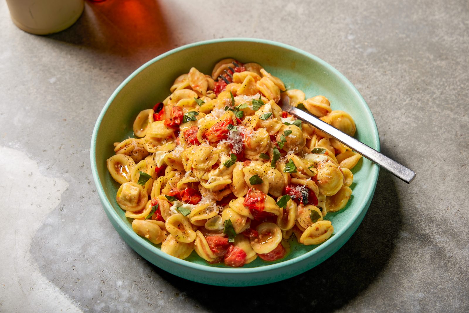 Blistered Tomato Orecchiette Fresh Mozzarella