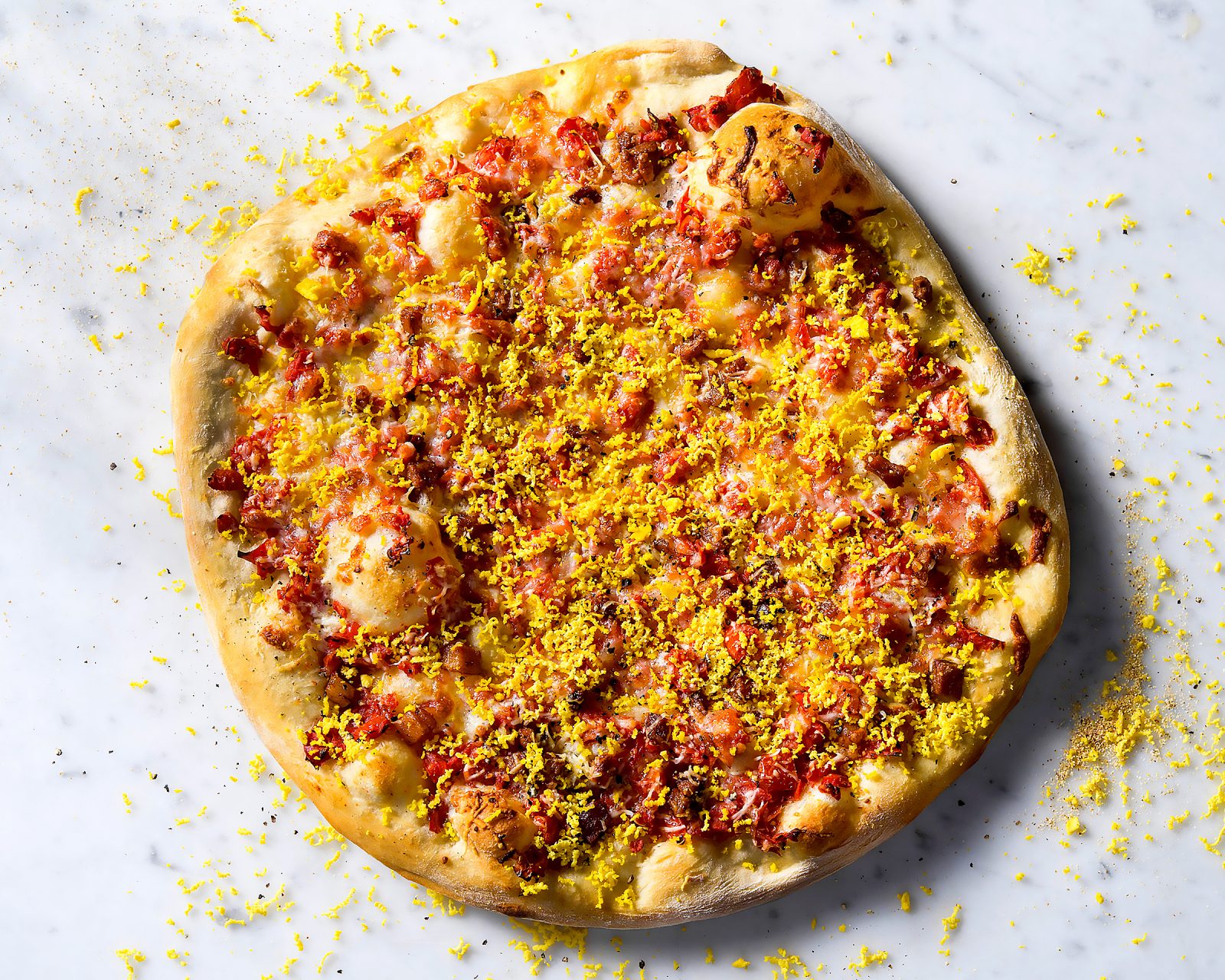Brazilian Carbonara Pizza
