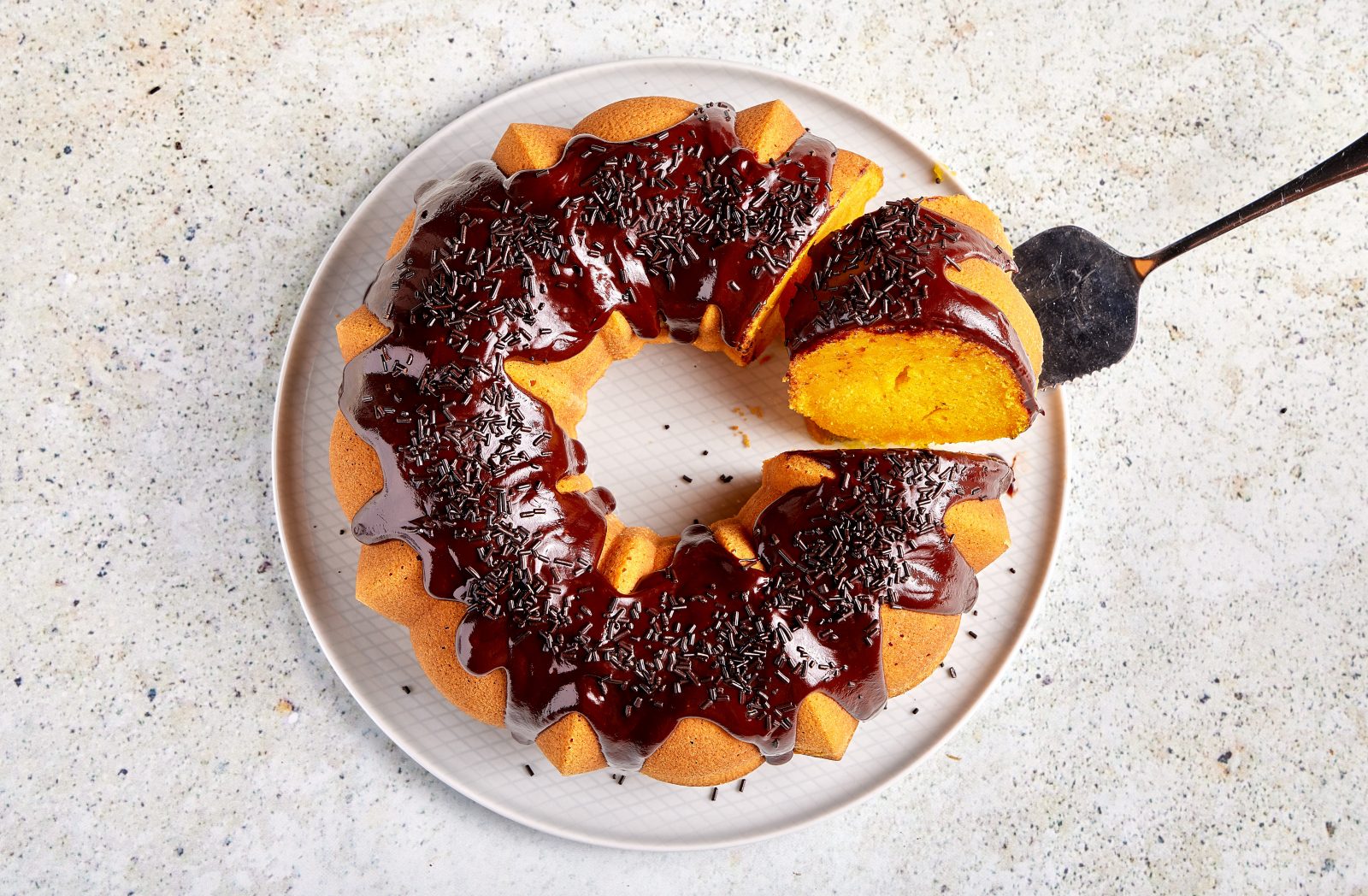 Brazilian Chocolate Glazed Carrot Cake