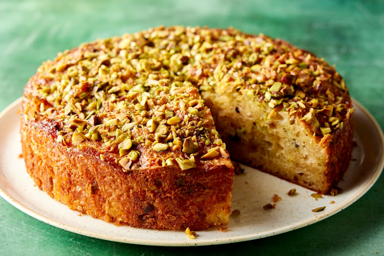 Broken Phyllo Baklava Cake