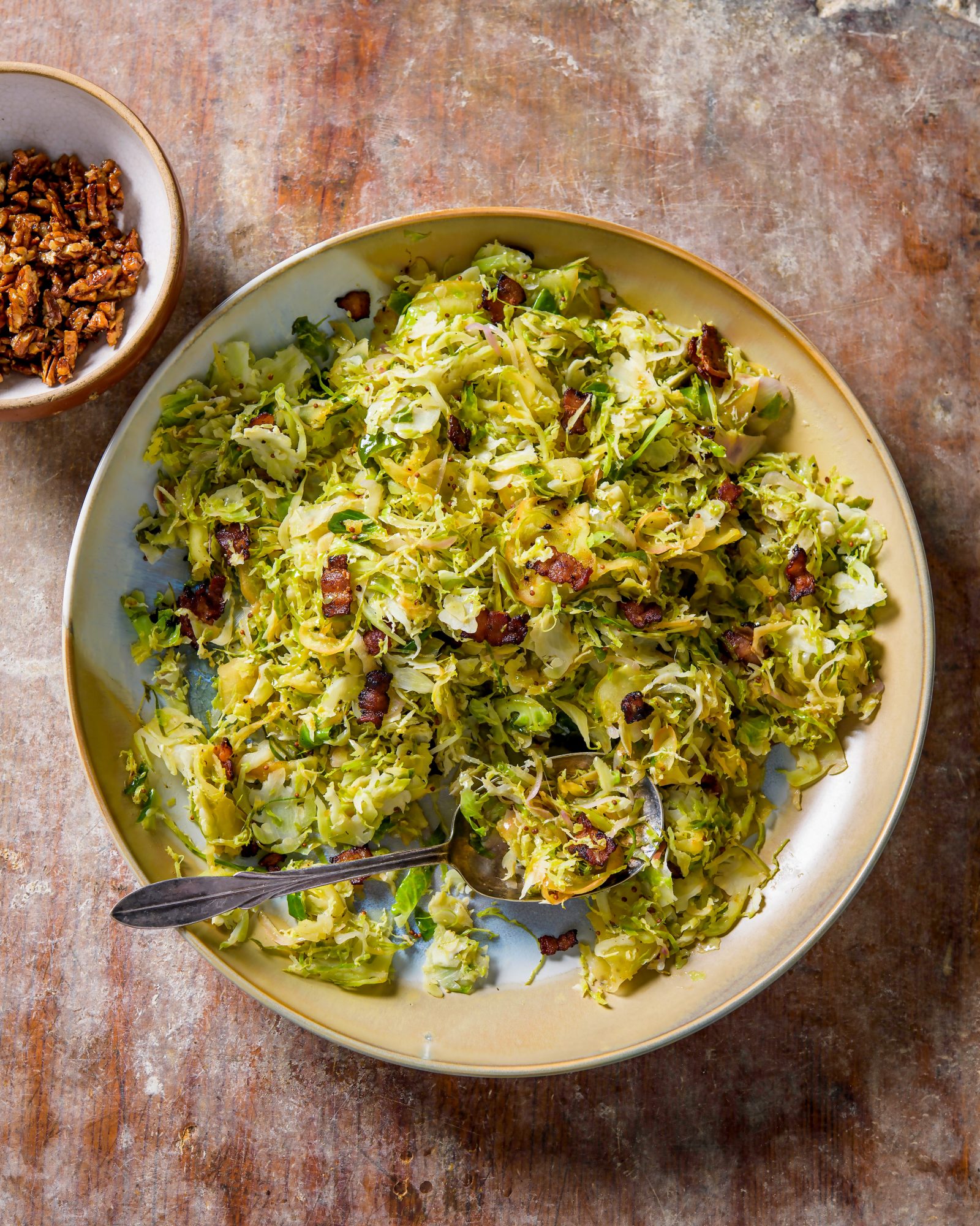 Brussels Sprouts Apple Bacon Honeyed Pecans