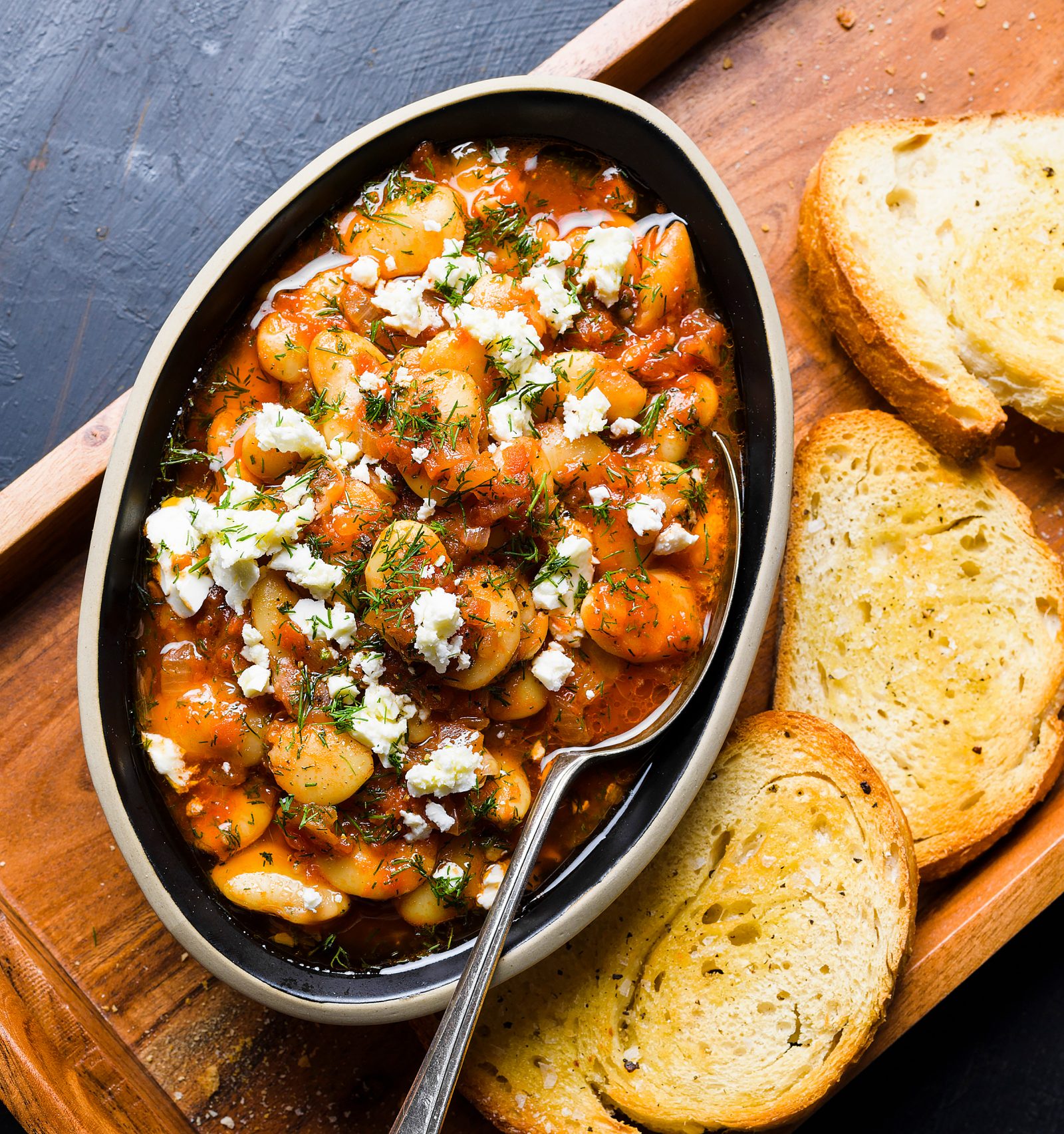 Butter Beans Tomato Sauce Dill Feta