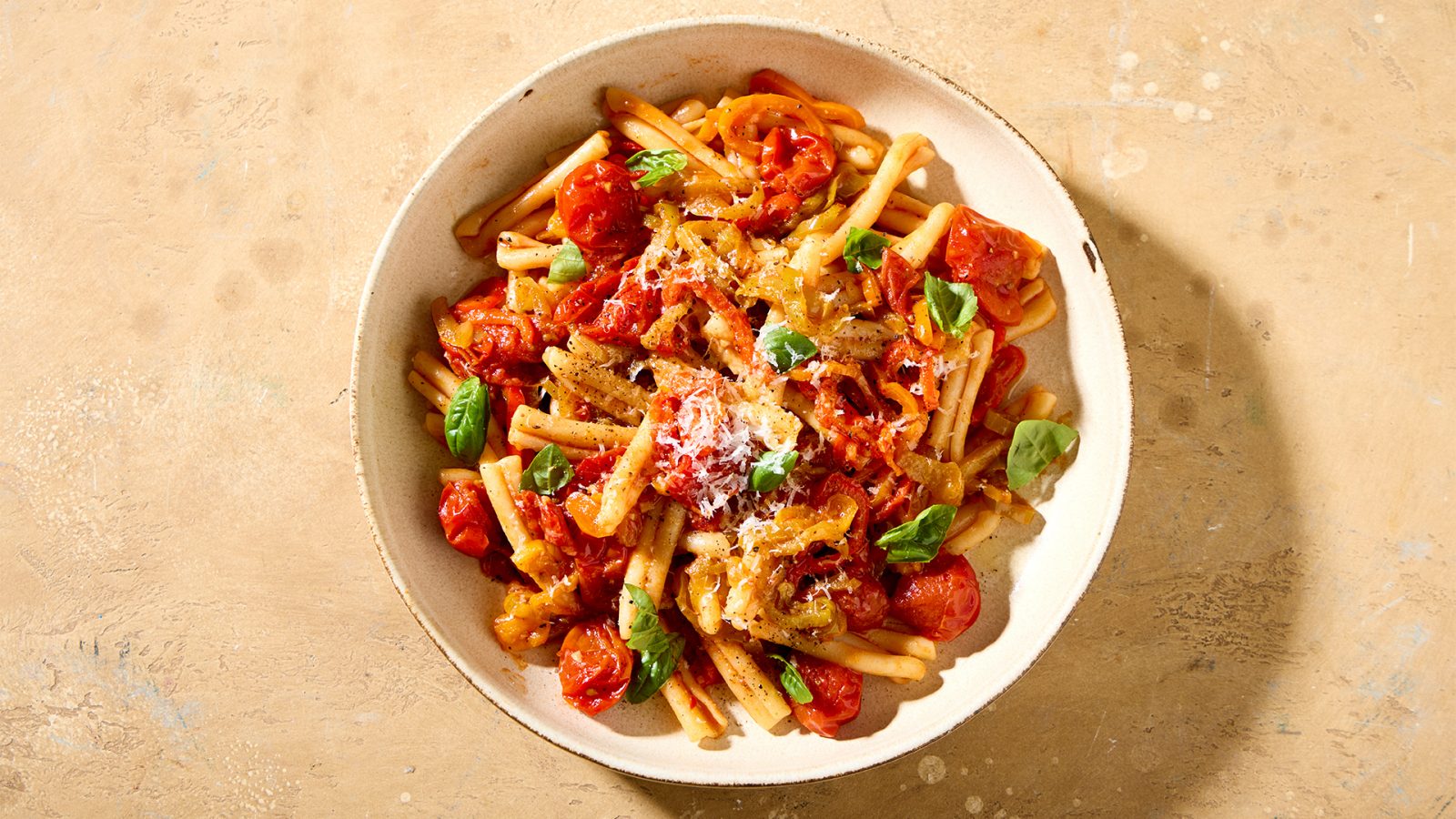 Calabrian Style Tomato and Sweet Pepper Sauce with Pasta FB