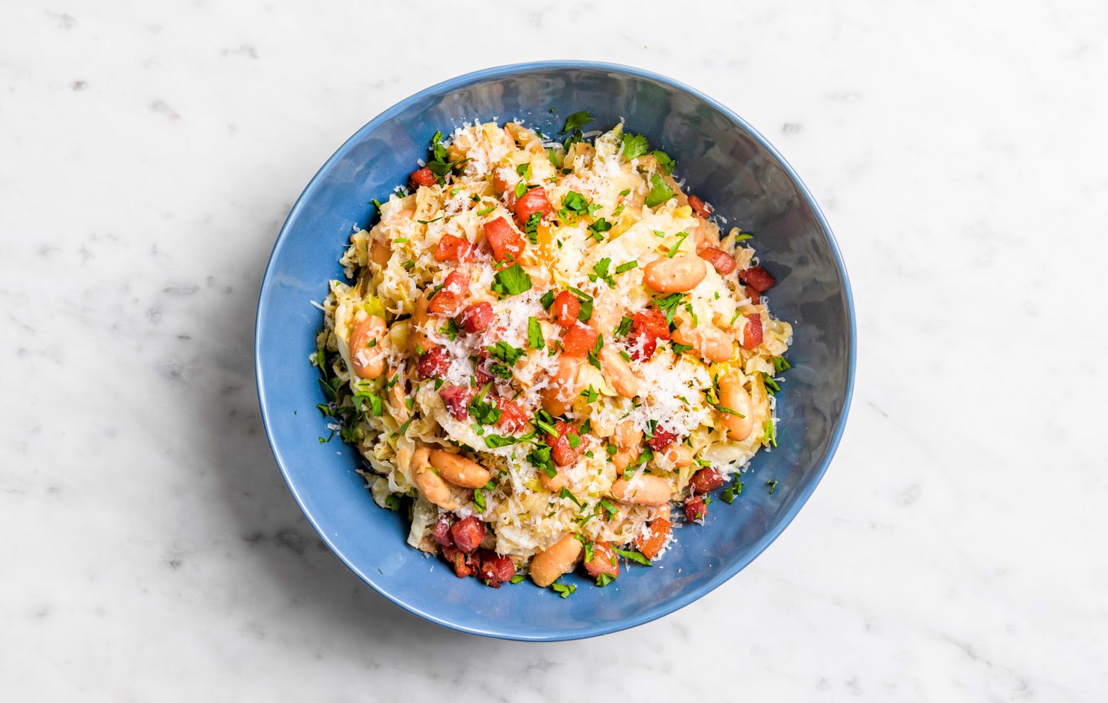 Cannellini Beans Cabbage Pancetta Parmesan