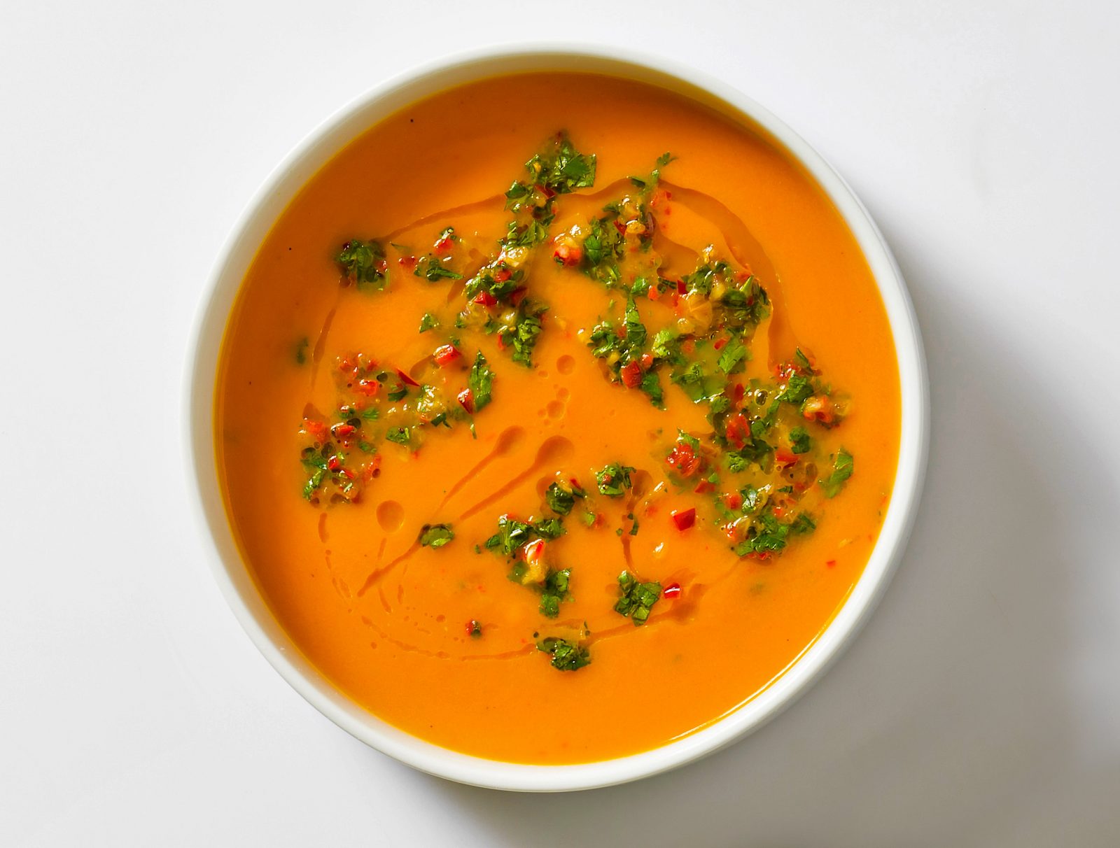 Carrot Lime Soup Cilantro
