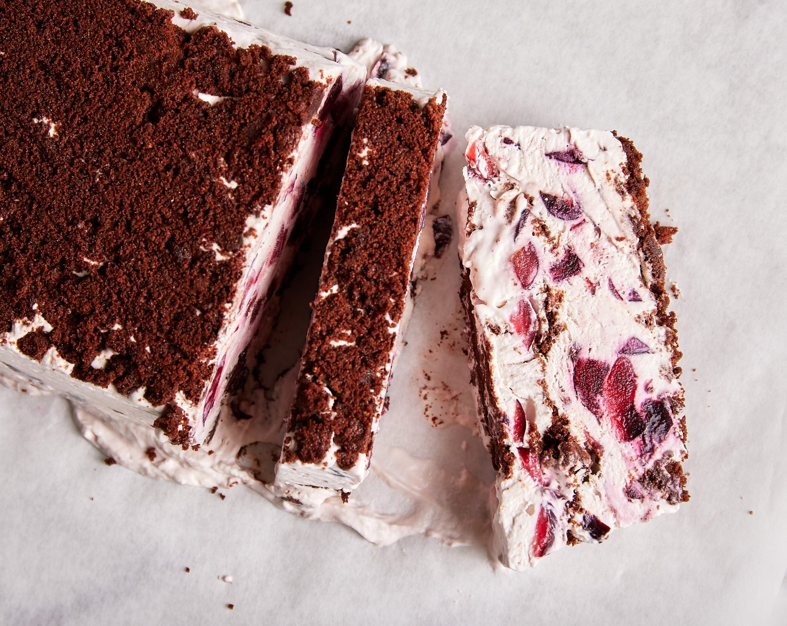 Cherry Chocolate Crumble Semifreddo