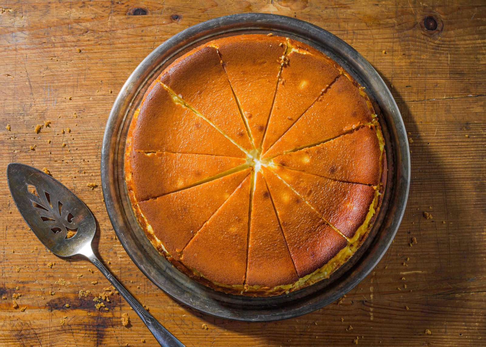 Chevre Cheesecake Black Pepper Crust