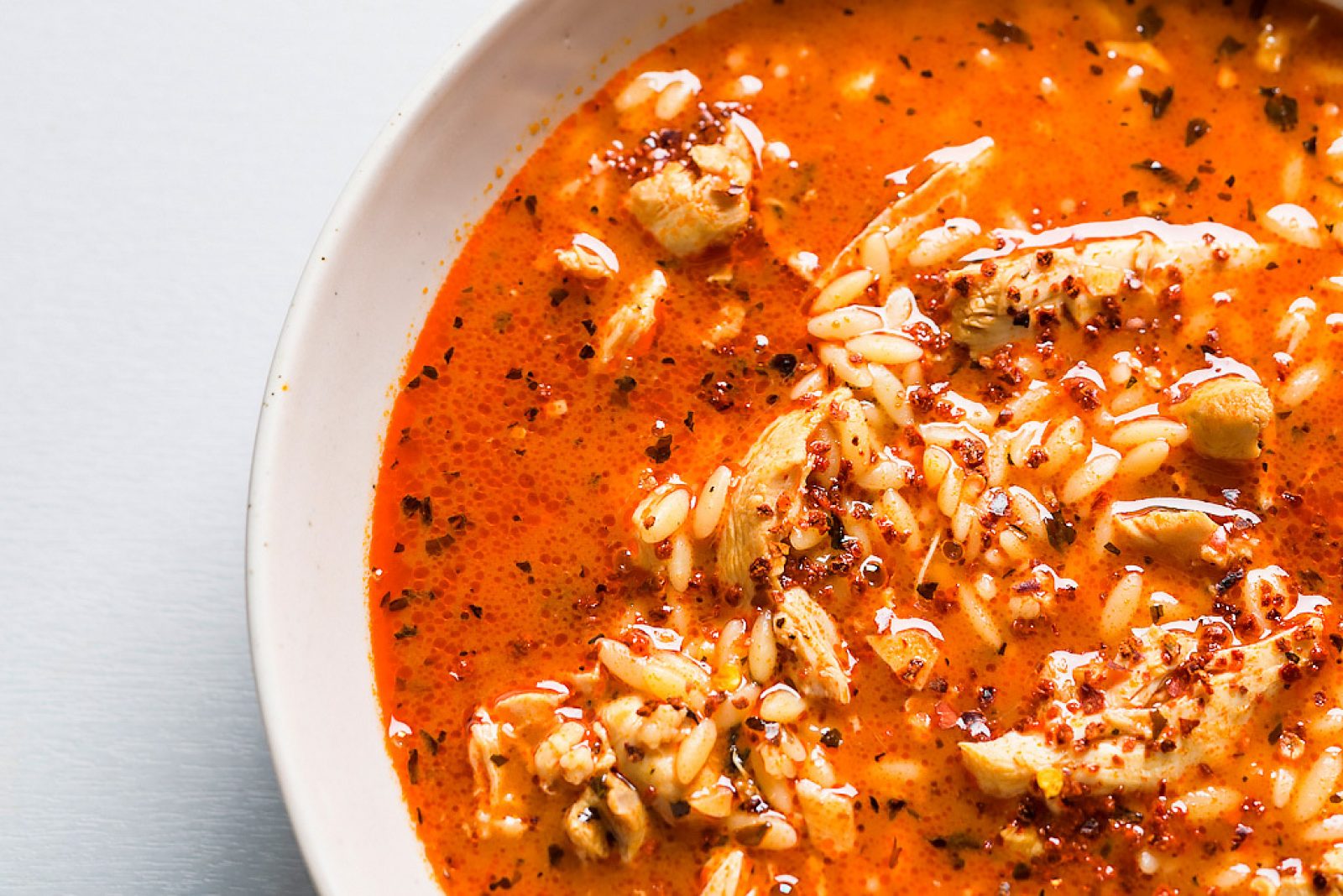 Chicken Orzo Soup Garlic Paprika