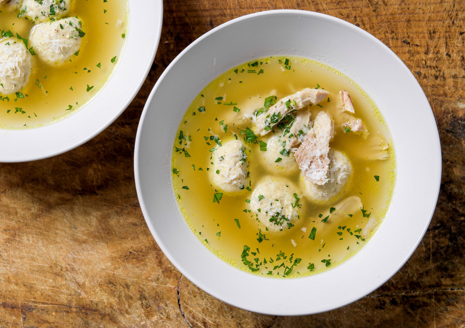 Chicken Soup Ricotta Dumplings