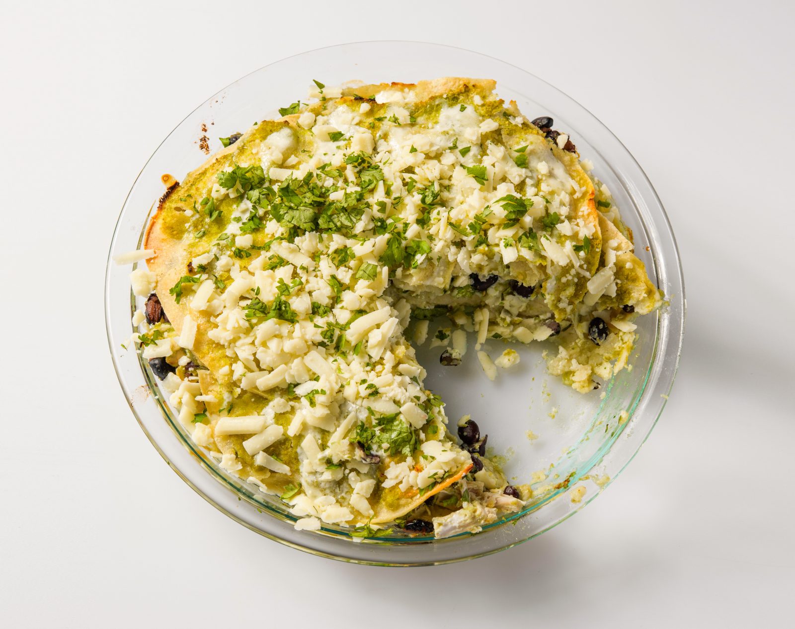Chicken Tortilla Salsa Verde Casserole