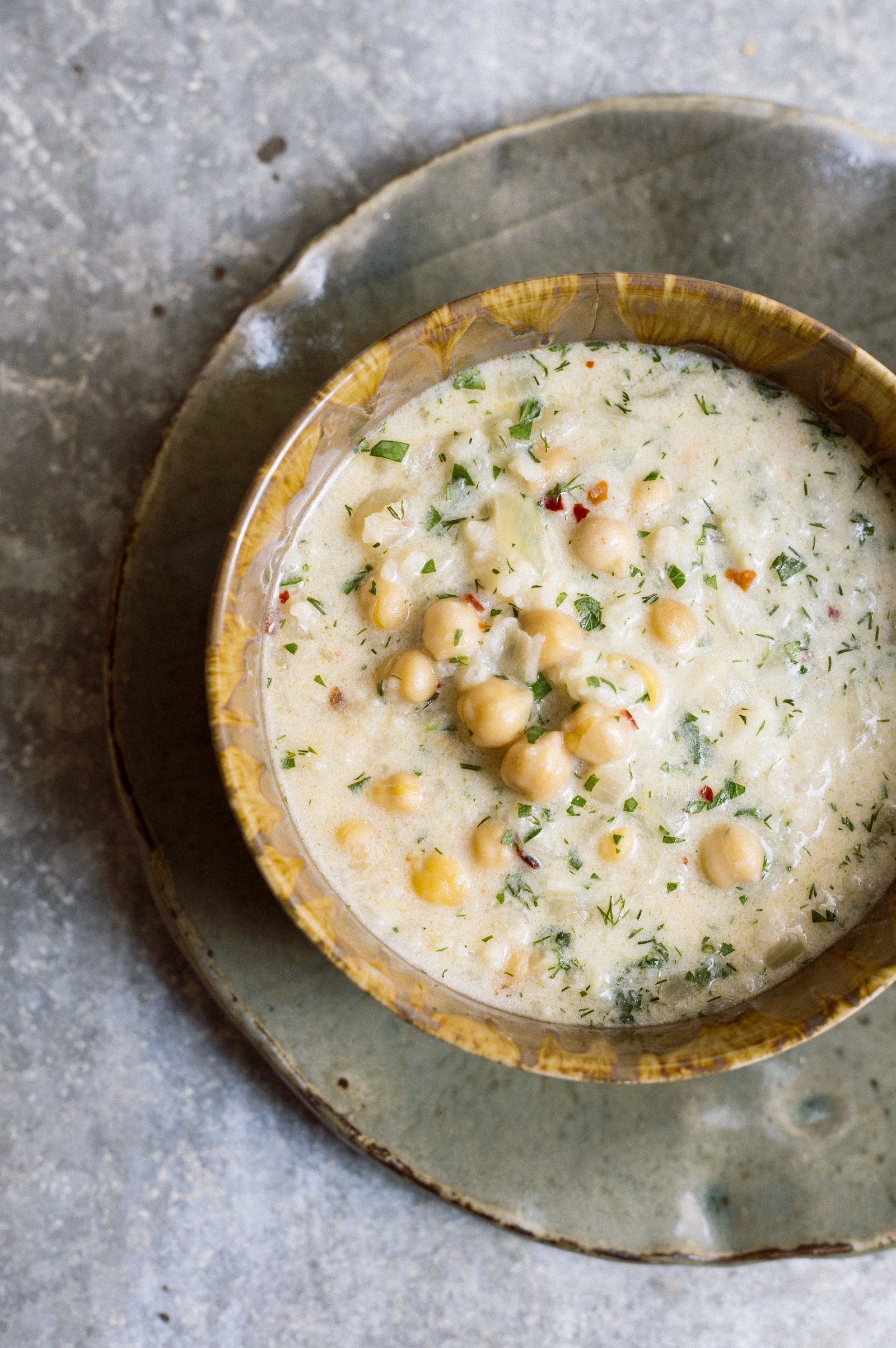 Chickpea and Yogurt Soup