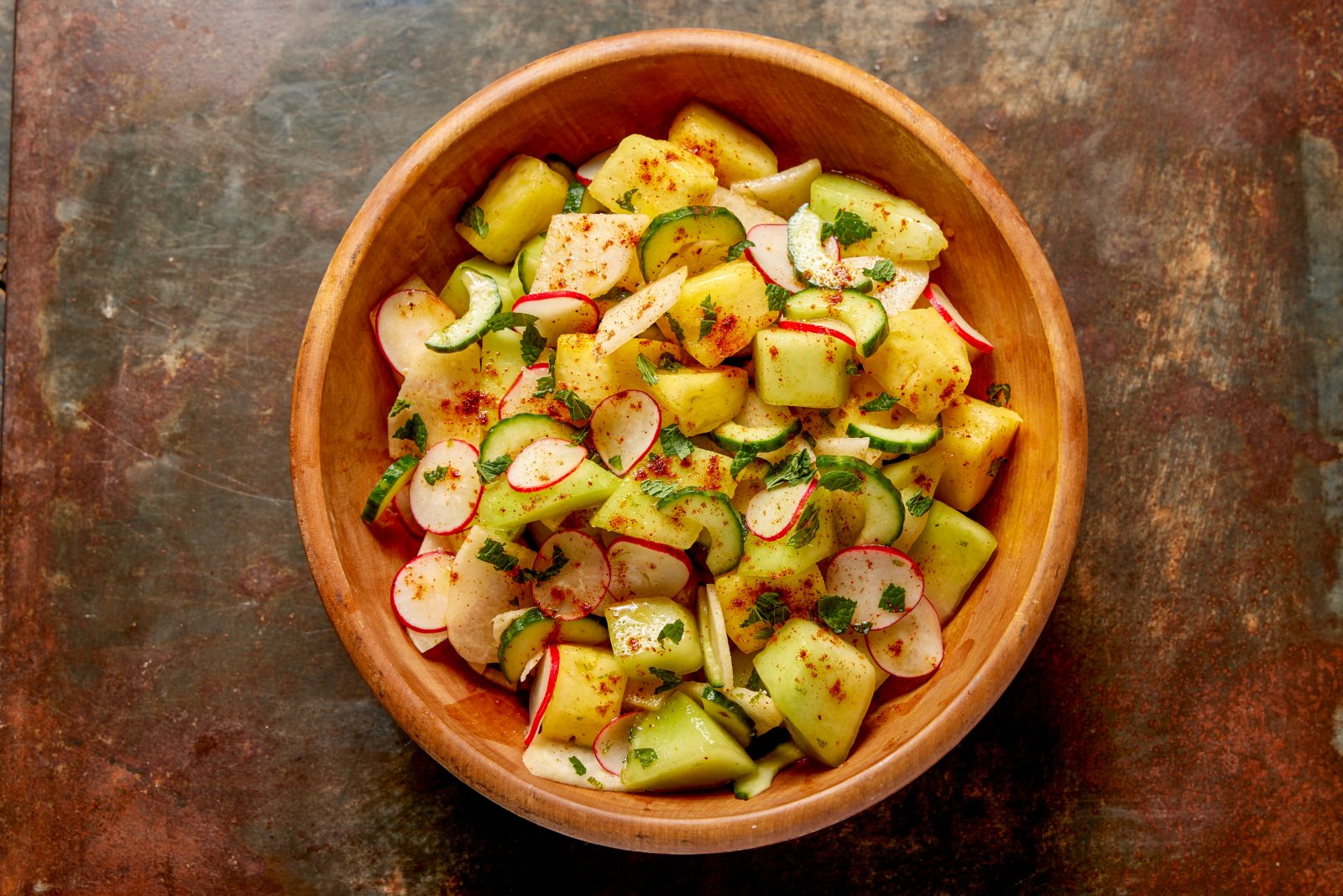 Chili Lime Pineapple Honeydew Salad
