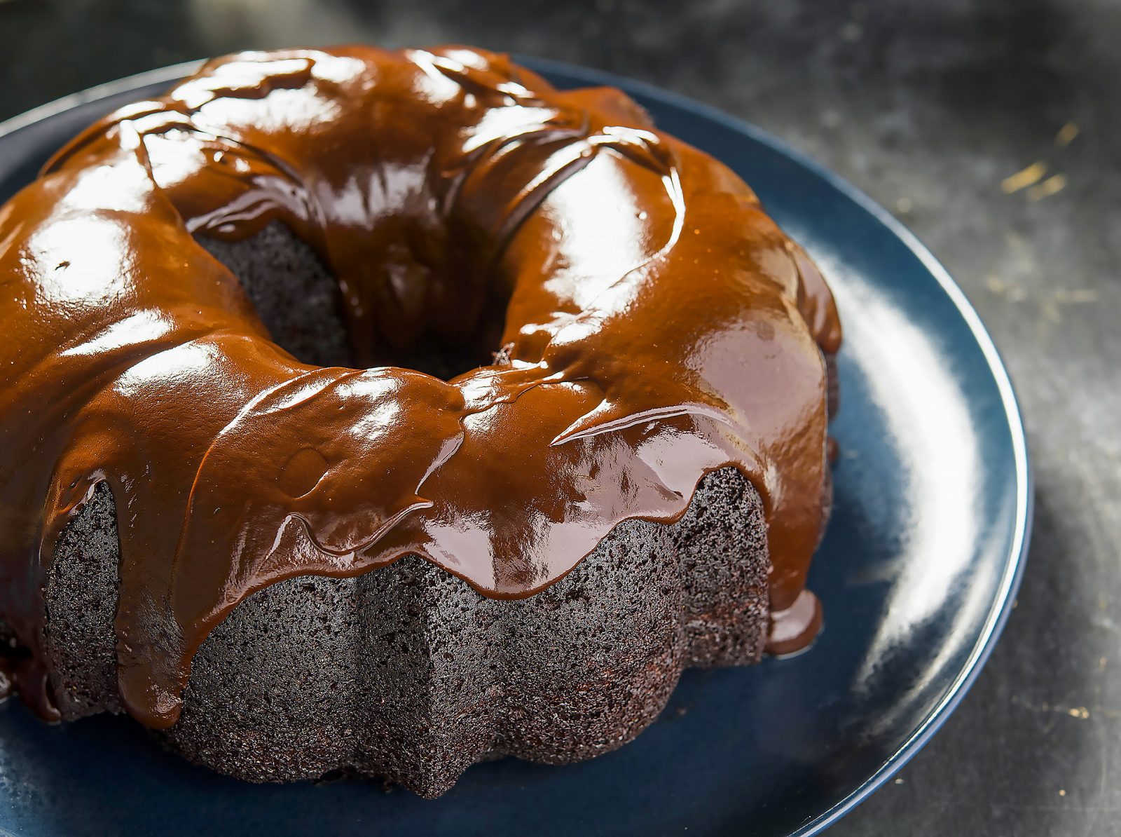 Chocolate Bundt Cake Dark Chocolate Glaze