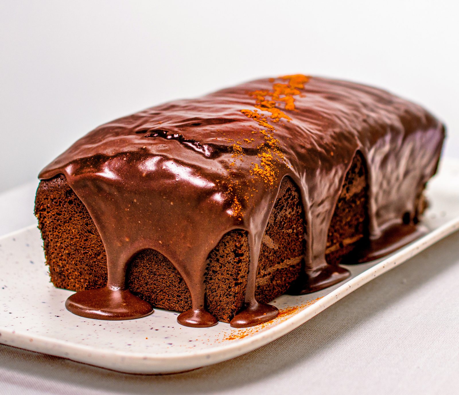Chocolate Tahini Cinnamon Cayenne Loaf