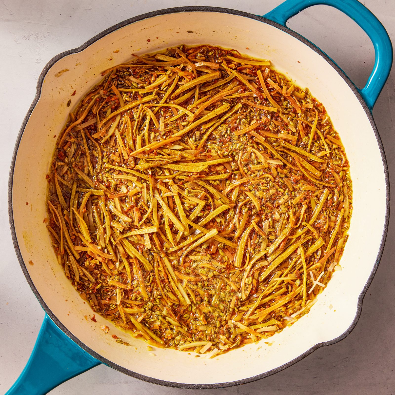 Coconut Fennel Seed Ginger Tarka