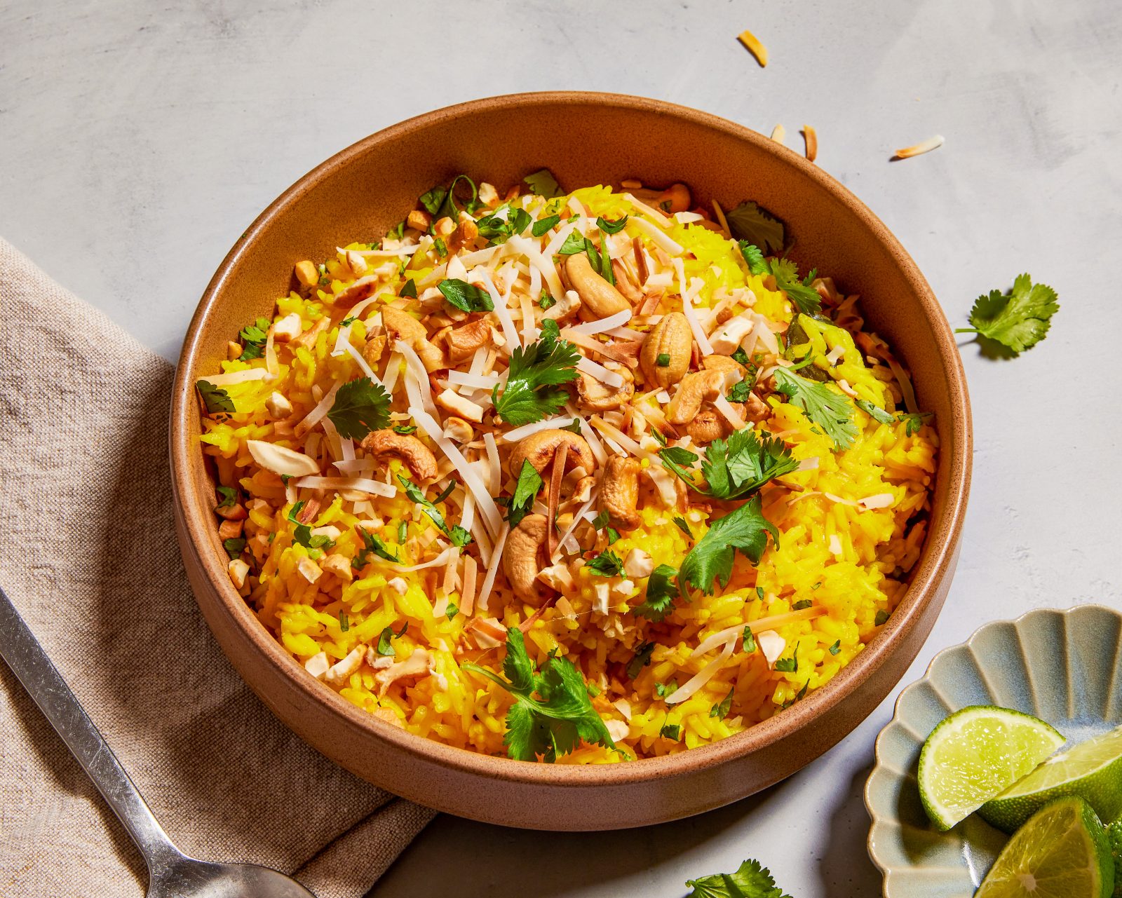 Coconut Rice Lemon Grass Cashews