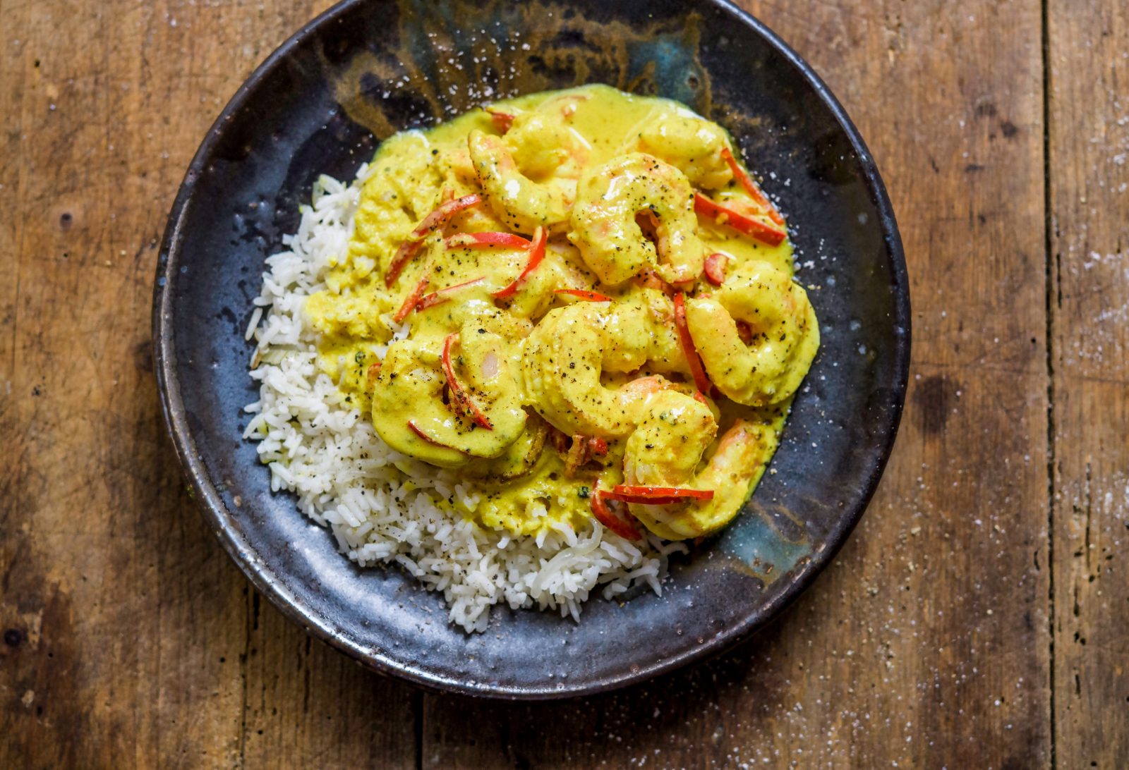 Coconut Lemon Grass Shrimp Rice