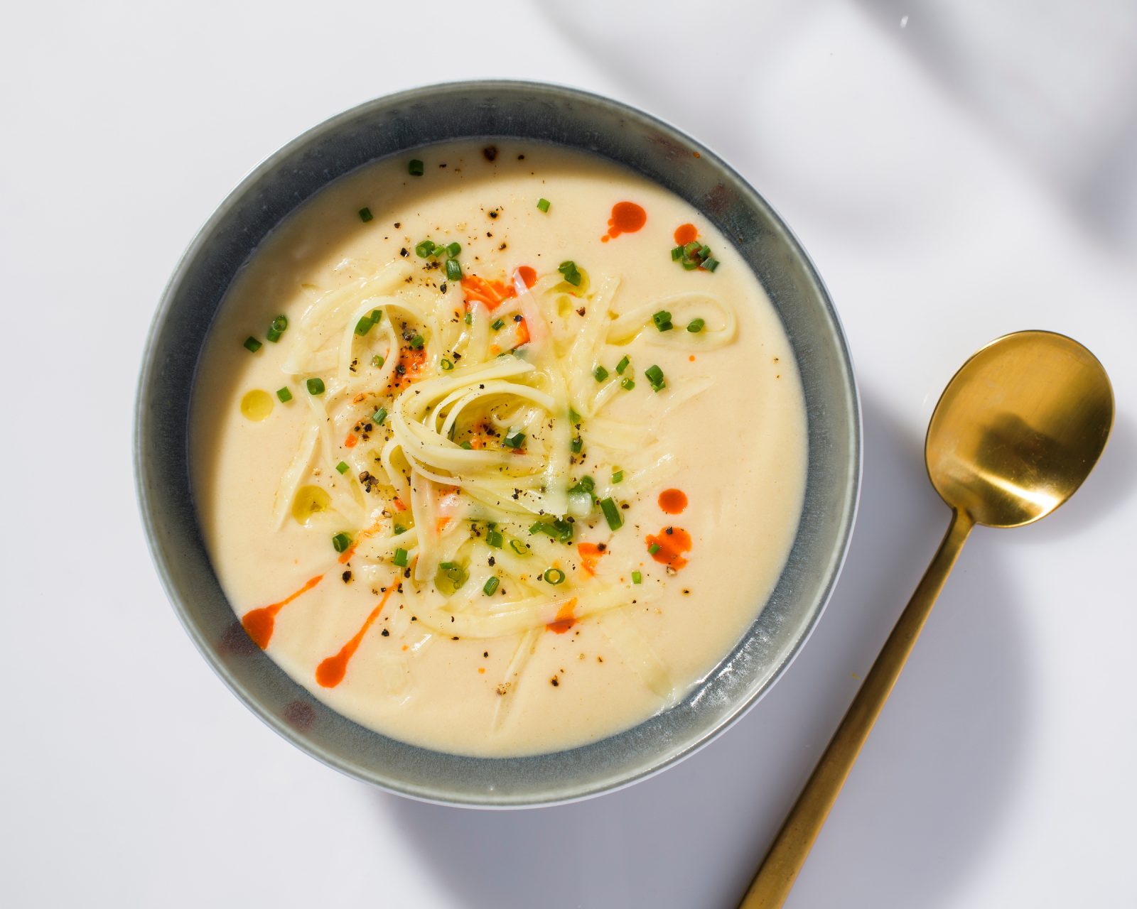 Creamy Garlicky Cauliflower Cheddar Soup Cook What You Have Milk Street