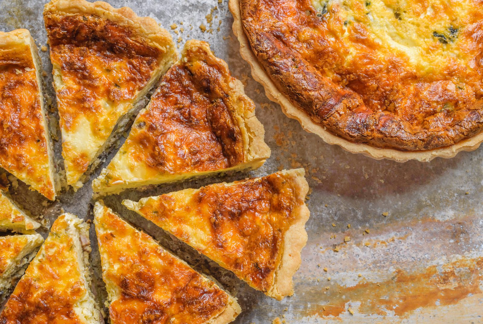 Deep Dish Quiche Mushrooms Bacon Gruyere
