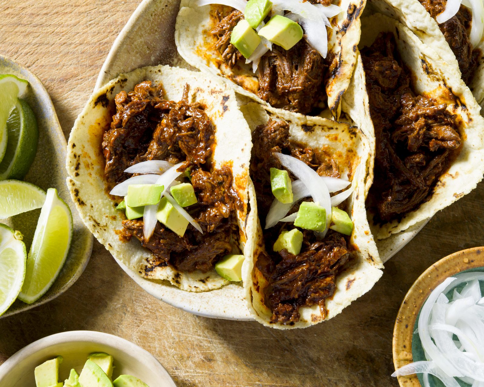 Dutch Oven Beef Birria Taco