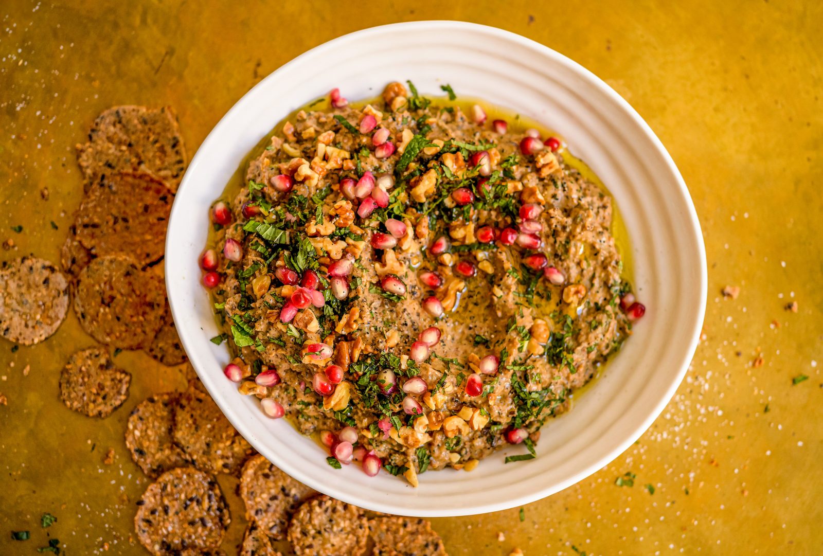 Eggplant Walnut Dip Kashke Bademjan