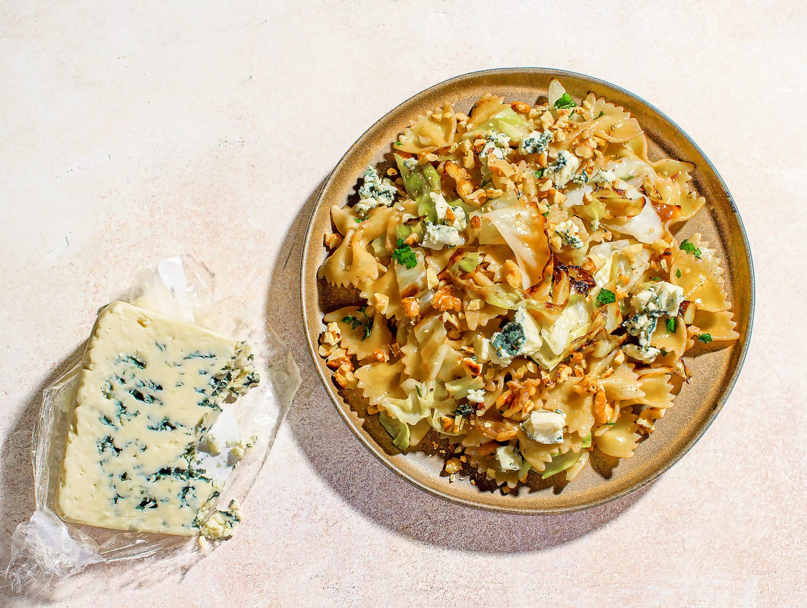 Farfalle Cabbage Walnut Parmesan