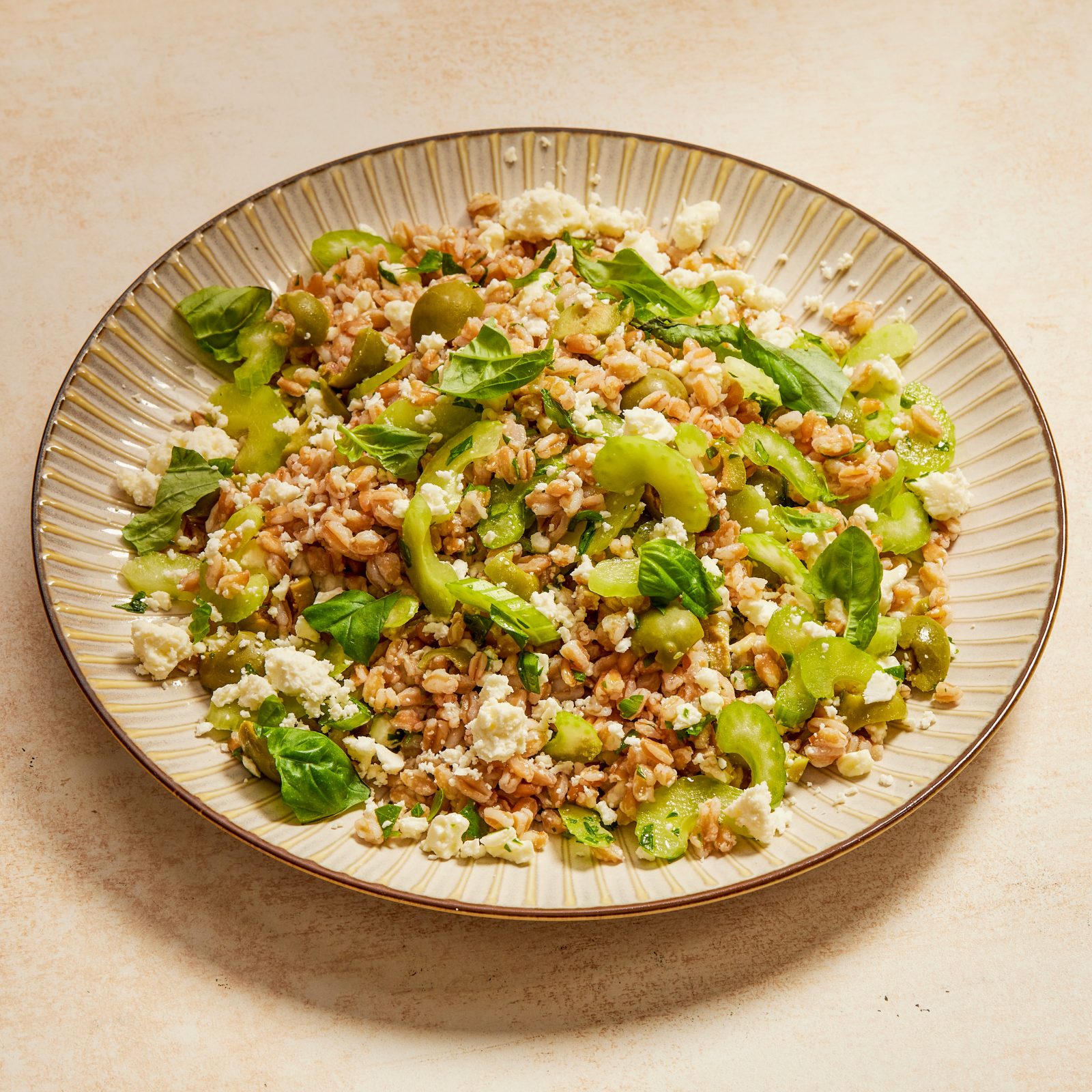 Farro Feta Olives Herbs