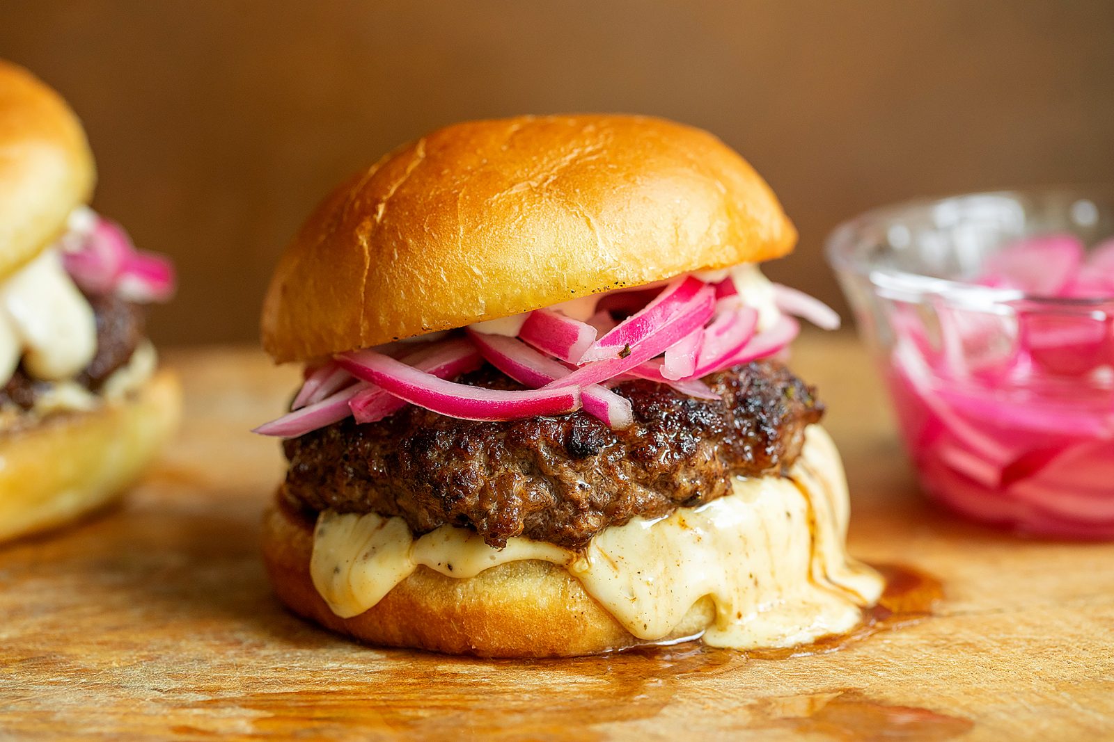 Garlic Rosemary Burger Taleggio