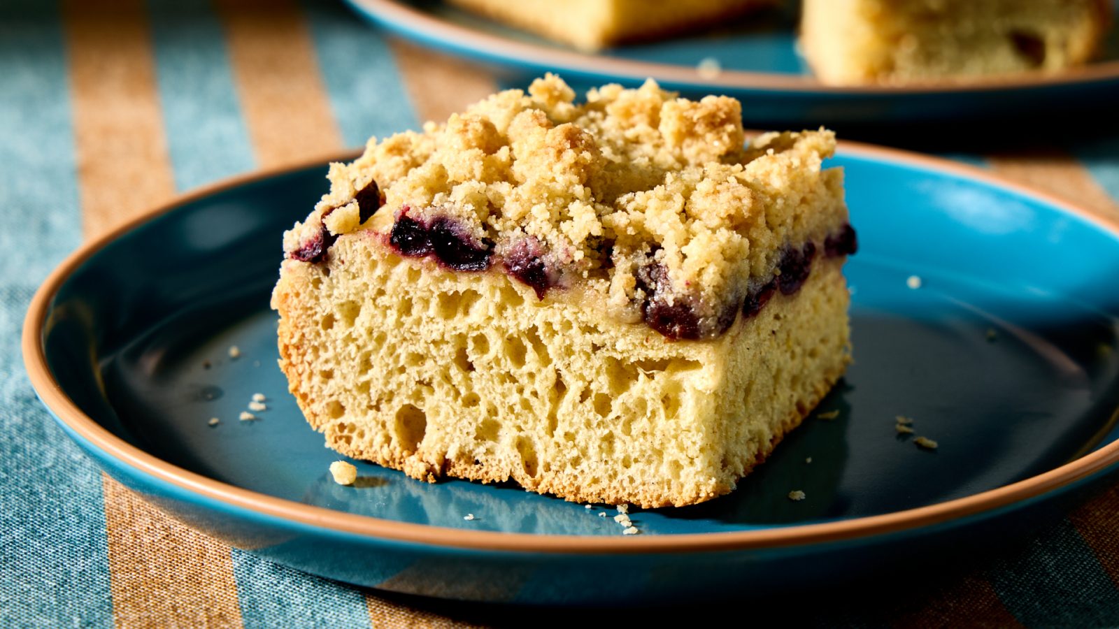German Streusel Cake Cherries