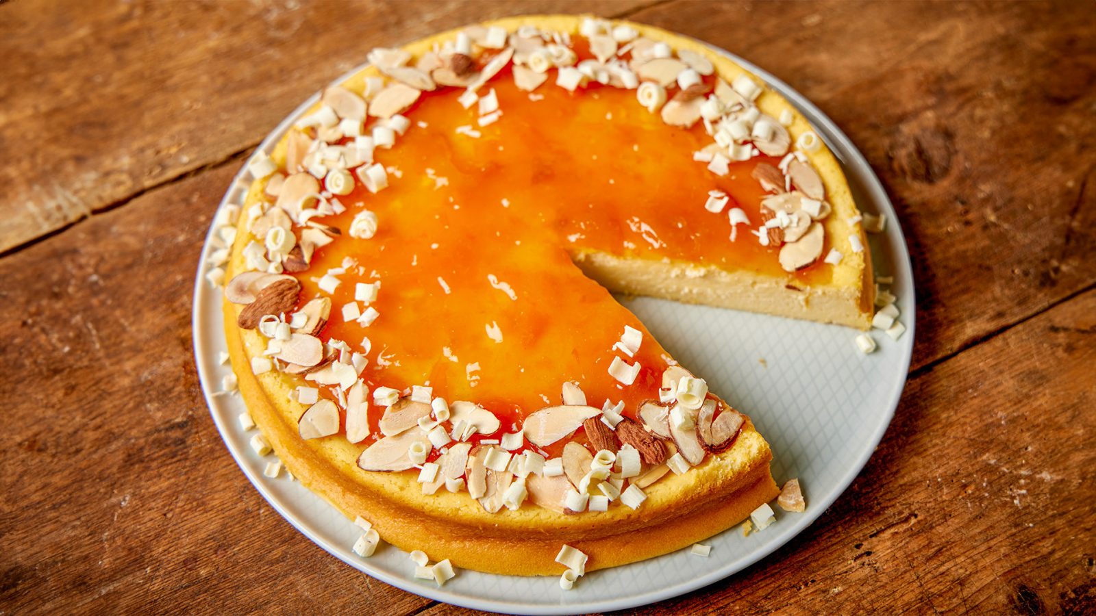 Gluten Free White Chocolate Apricot Torte FB