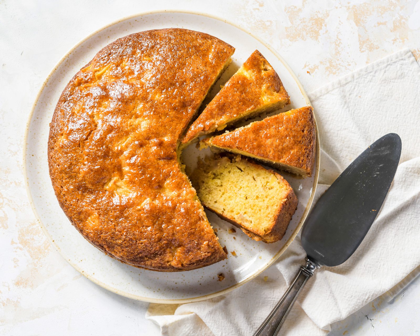 Greek Apple Cake Honey Cinnamon Milopita