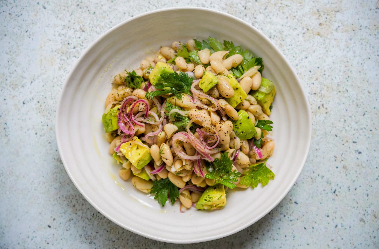 Greek Bean Salad Fasolia Piaz