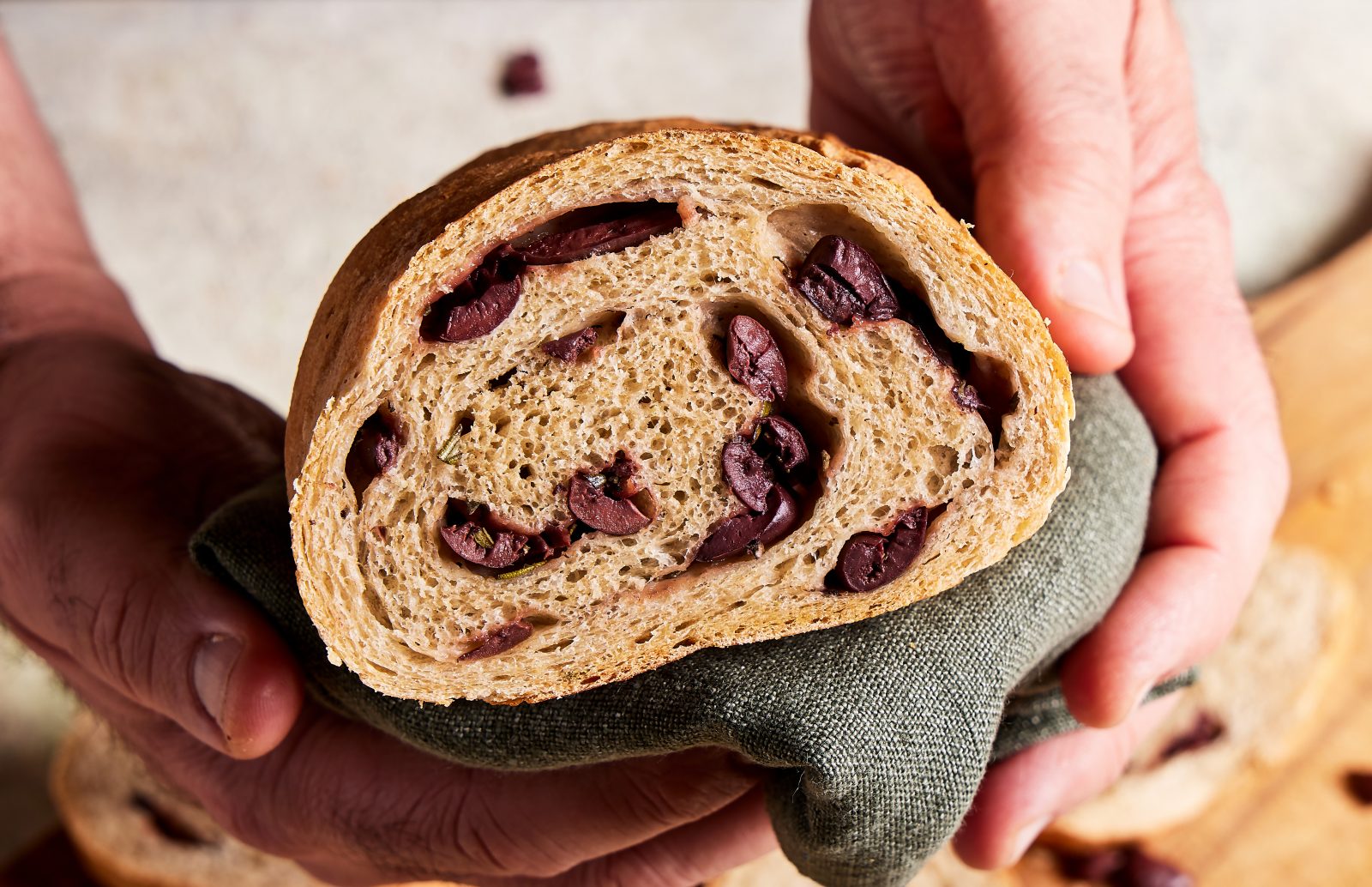 Greek Olive Bread Rosemary Oregano