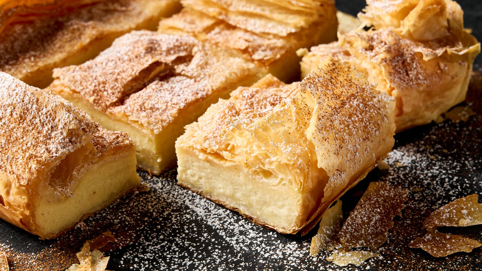 Greek Phyllo and Cream Pie Bougatsa me Krema