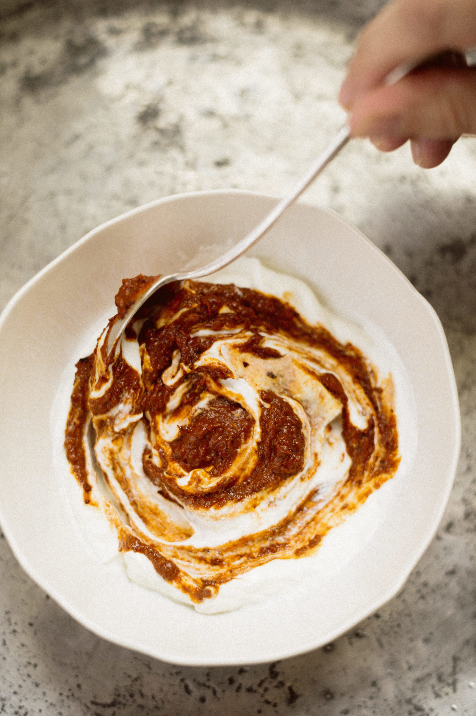 Greek Yogurt-Harissa Dip