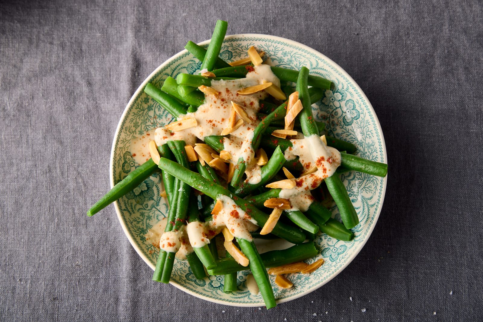 Green Beans Spanish Almond Sauce