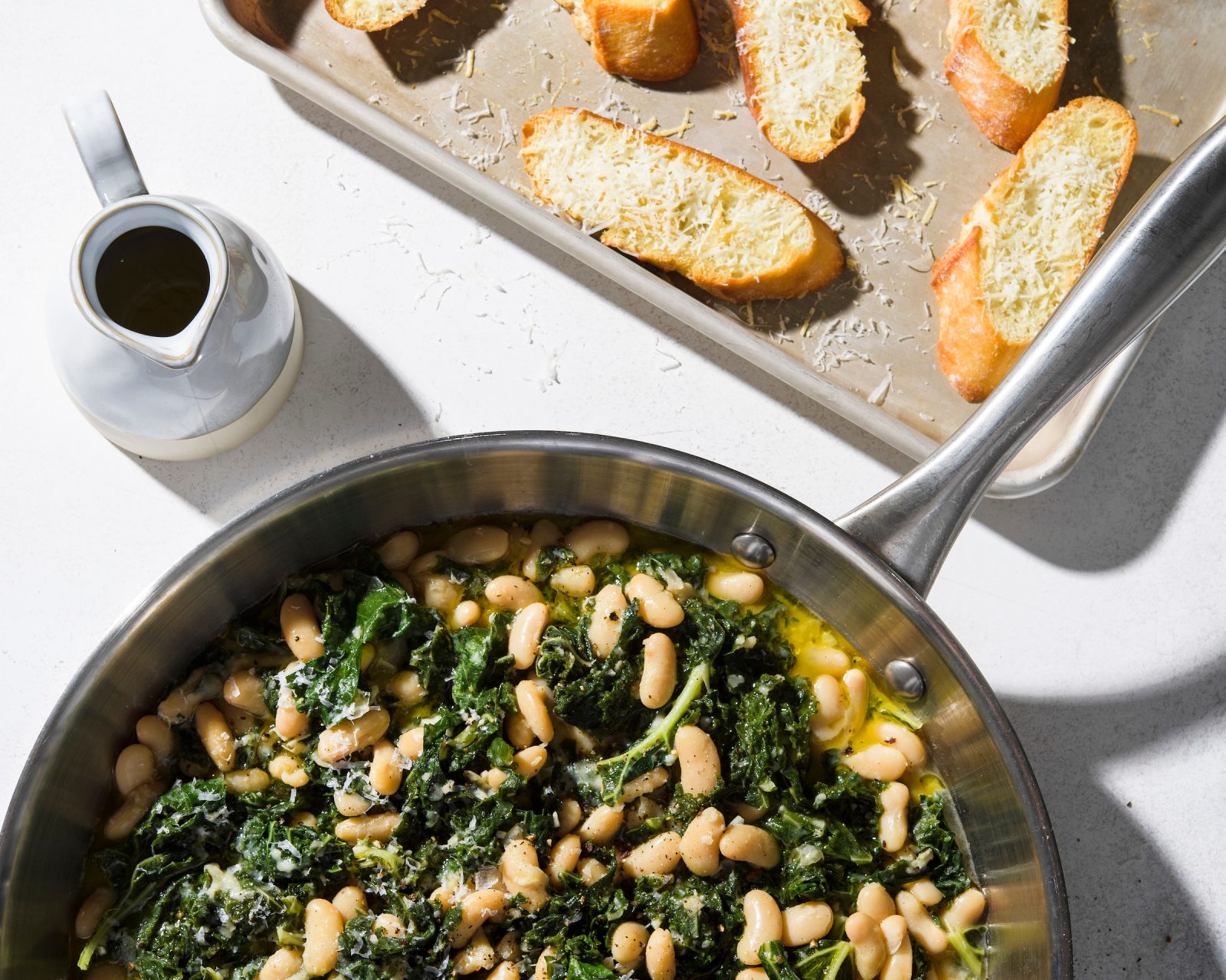 Greens Beans Pecorino Crostini Cook What You Have Milk Street