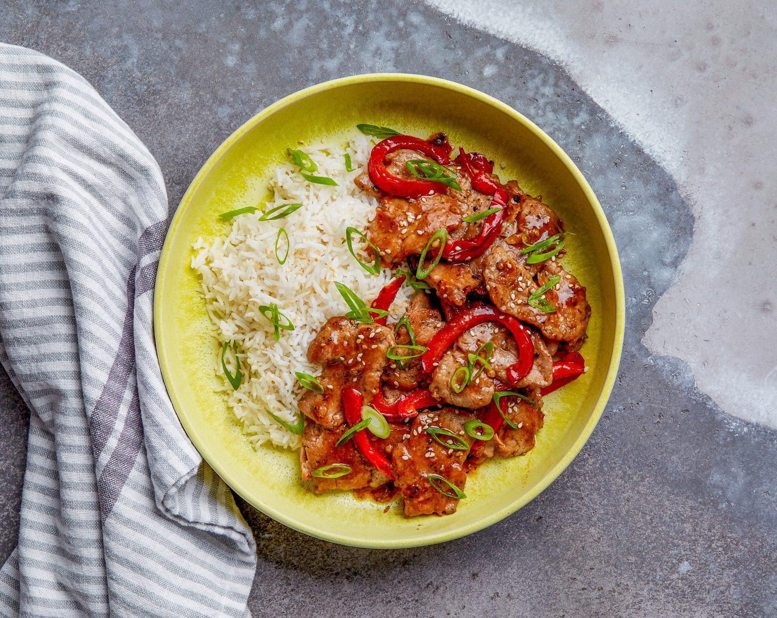 Honey Soy Glazed Stir Fried Pork